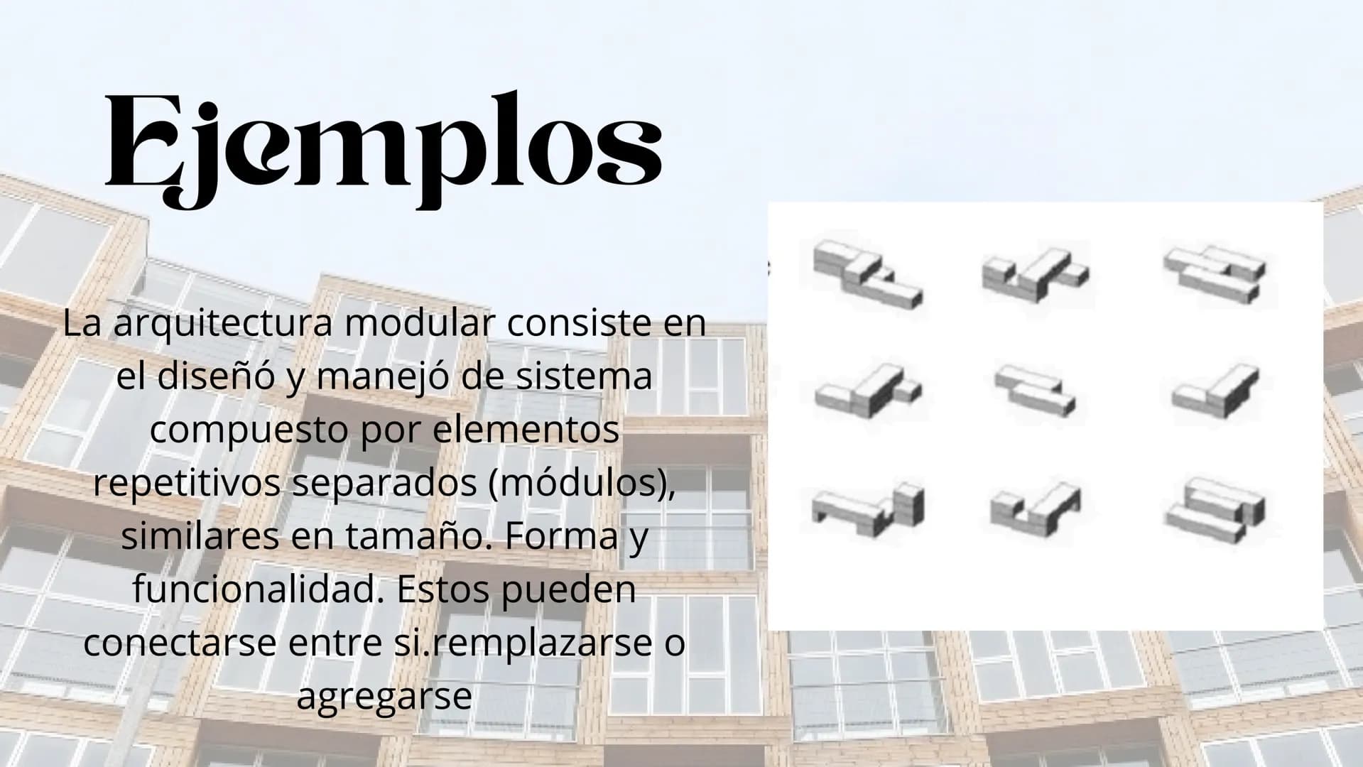 # Índice
* Introduccion
* Historia de la arquitectura modula
* Carateristicas
* Ejemplos
* Conclusiones # Introducción
La arquitectura modul