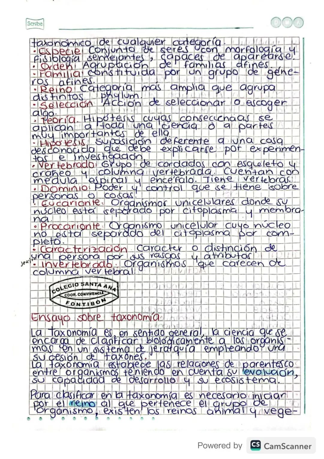 duplica y puede dar origen a los seres vivas.
31. 05. 19.
# TAXONOMÍA
## Actividad: Clasificación de 9°D.
**TAXONOMÍA** (RECORDAR)
Cienci