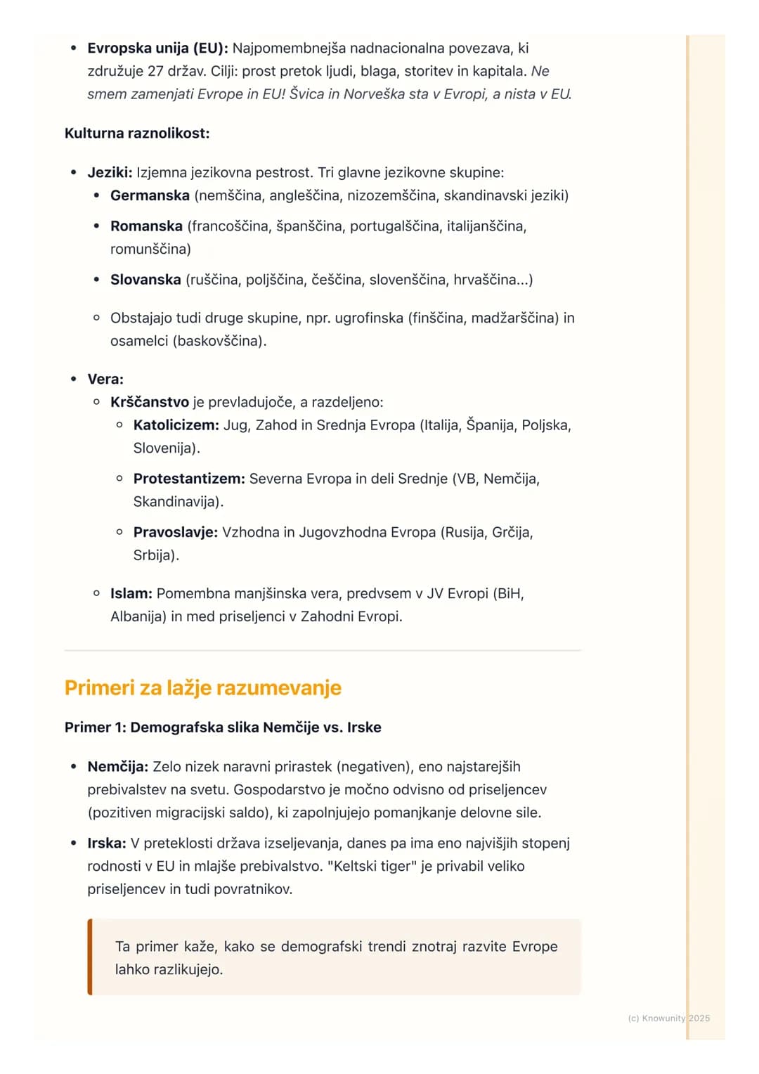 # Družbenogeografske
značilnosti Evrope
Uvod v družbenogeografske značilnosti Evrope
Evropa je celina z zelo pestro in zapleteno družbeno