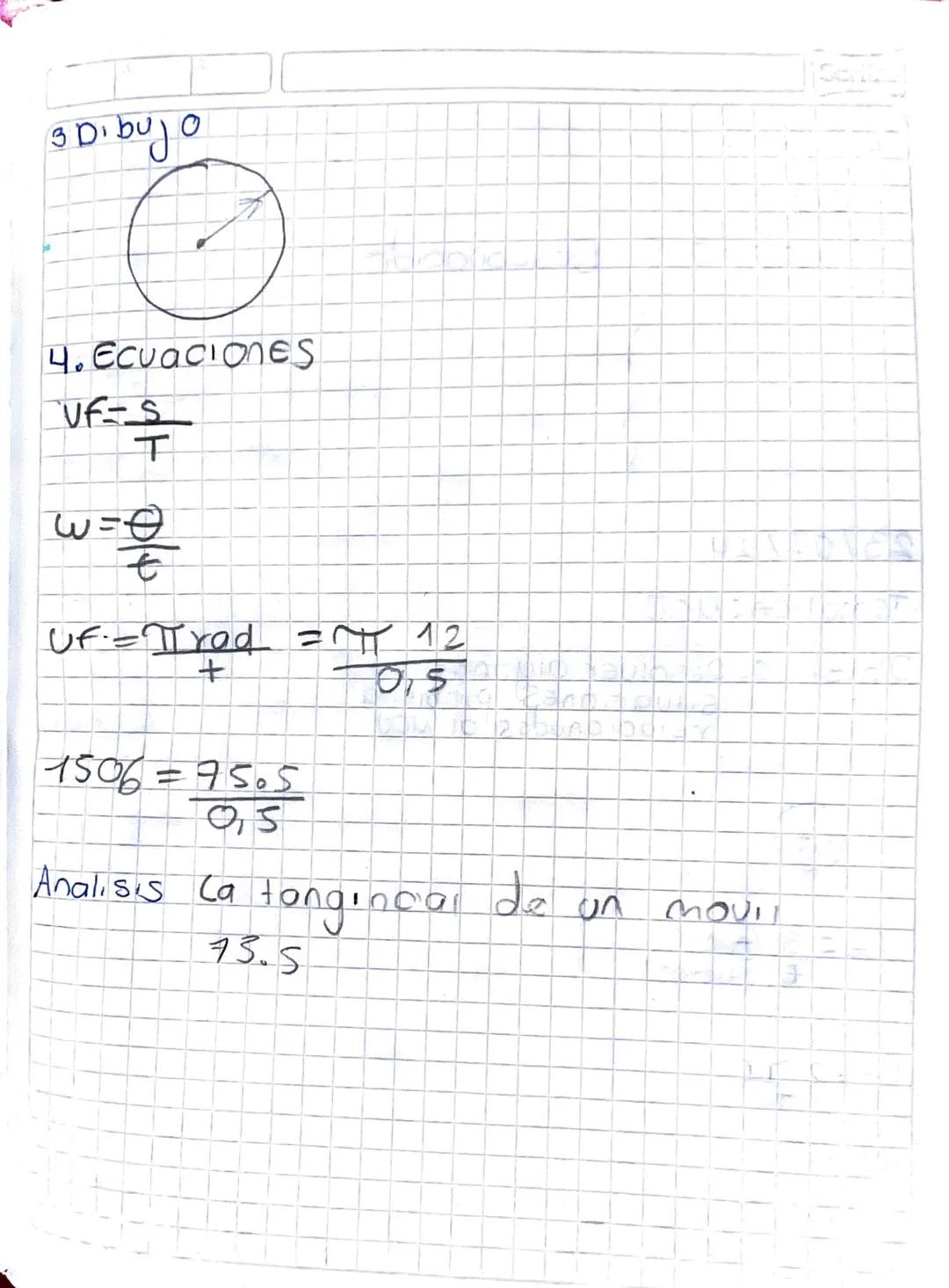 16 02 29
Temática: M.C.U
objetivo. Definir fisica
y matematicamente
el movimiento circulor
Uniforme.
Metodologia:
1.Leer
2. Datos (conocido