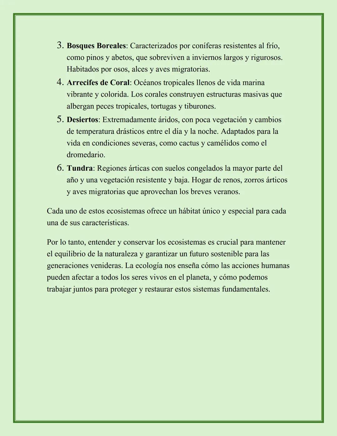 ECOLOGÍA Y ECOSISTEMAS
• La ecología: Es la ciencia que estudia las relaciones entre los
organismos y su entorno. Los ecosistemas son sistem