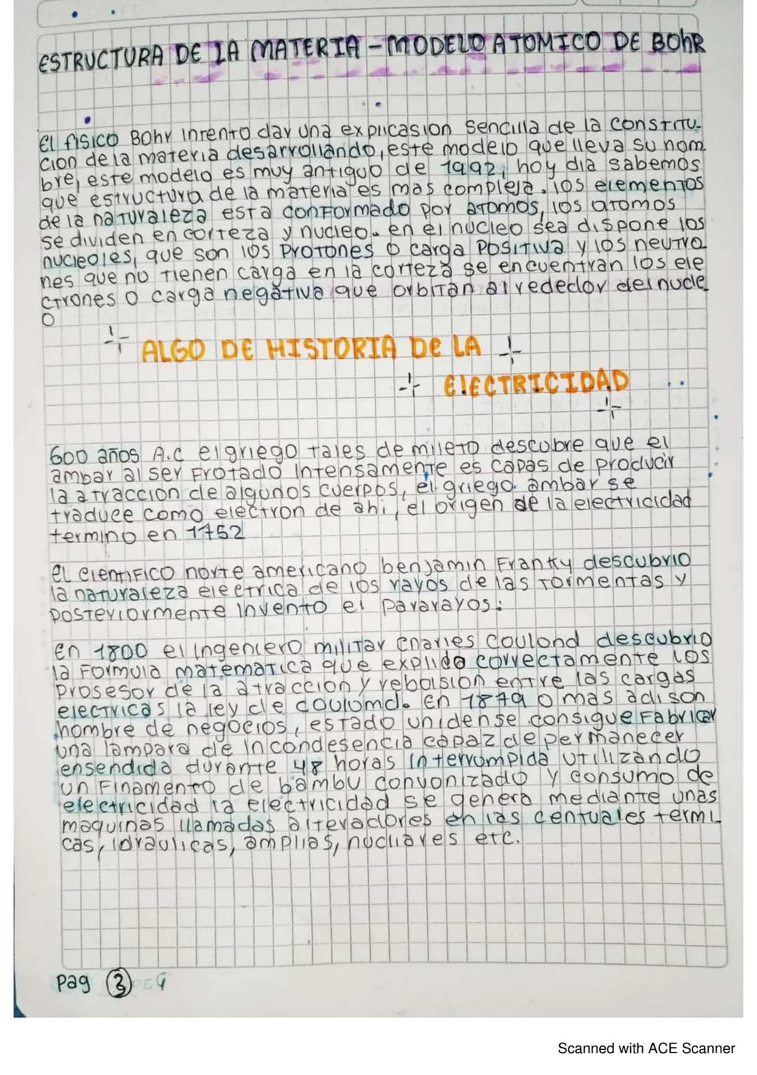 # ELECTRONICA
* Para compren der la electri- Cidad debemos comprender la Estructura de la materia y los Fenomeno sasociados a la carga el