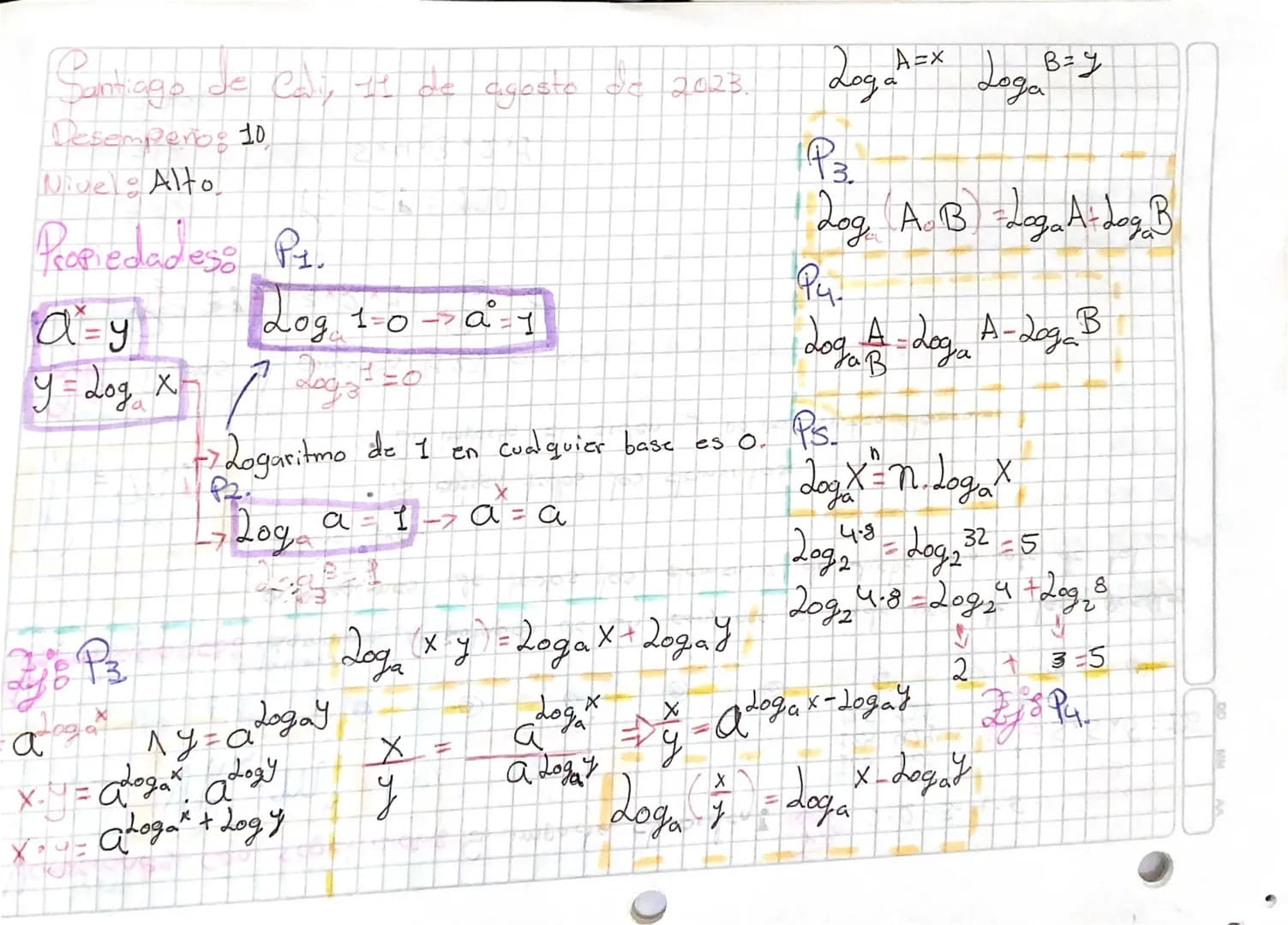 Santiago de Cali, 10/08/2023
Desempeños: 30
Nivel: Alto
* Factorial $\rightarrow n!$
* Principio multiplicativo.
* Principio aditivo