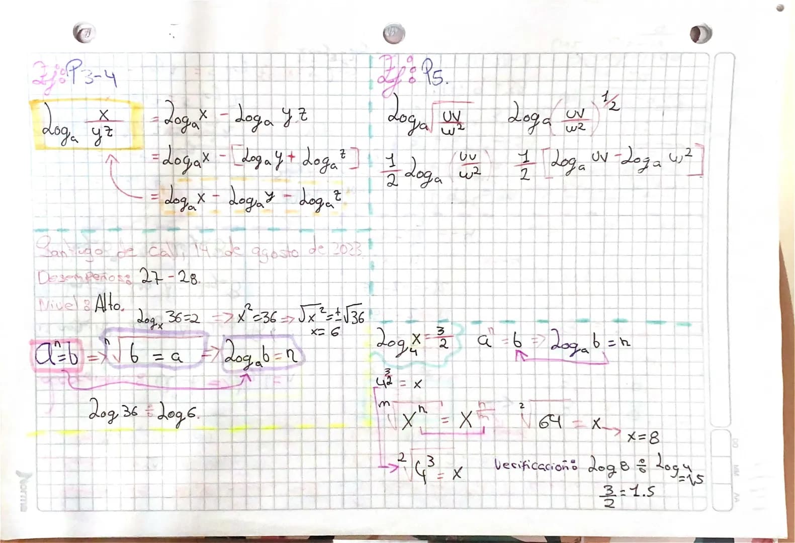 Santiago de Cali, 10/08/2023
Desempeños: 30
Nivel: Alto
* Factorial $\rightarrow n!$
* Principio multiplicativo.
* Principio aditivo