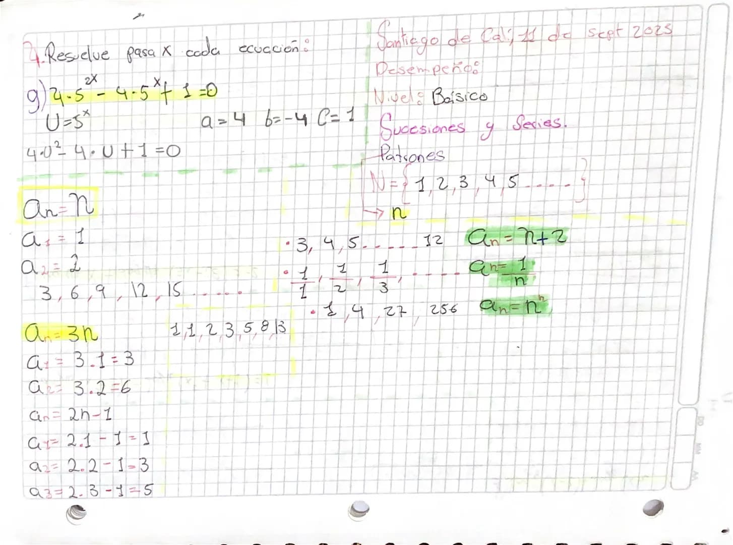 Santiago de Cali, 10/08/2023
Desempeños: 30
Nivel: Alto
* Factorial $\rightarrow n!$
* Principio multiplicativo.
* Principio aditivo