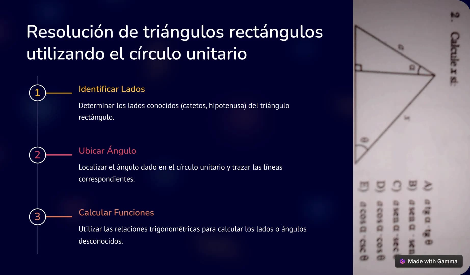 Definición y características del círculo
unitario
r un texto
abras sin
original.
1 Definición
El círculo unitario es un círculo con
radio