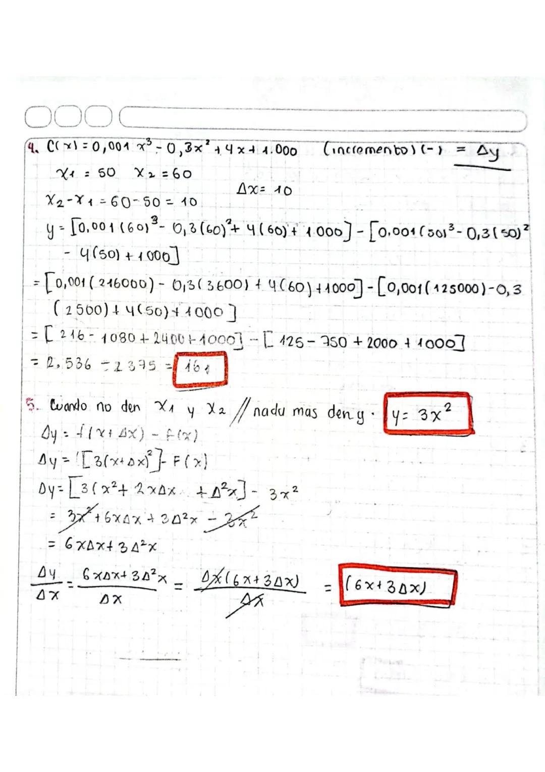 O Calculo diferencial
incrementos
51 4 = x²+3x-4
Л
x varia de x1 a x=4
Abril-07-2022
AX = Xp - Xi = x2-x2 = 4-1=3
o y = = Y + - V₁ = Y ₂ = Y