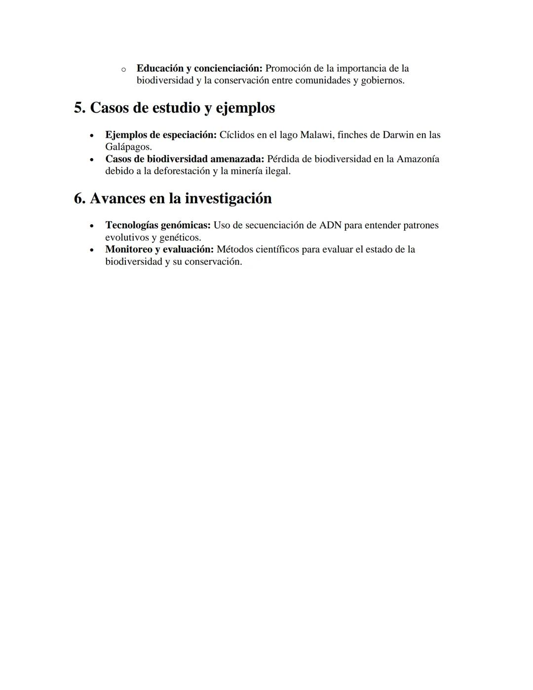 Especiación y Biodiversidad
APUNTES//
1. Especiación
•
•
Definición: Proceso evolutivo mediante el cual nuevas especies se forman a partir
d
