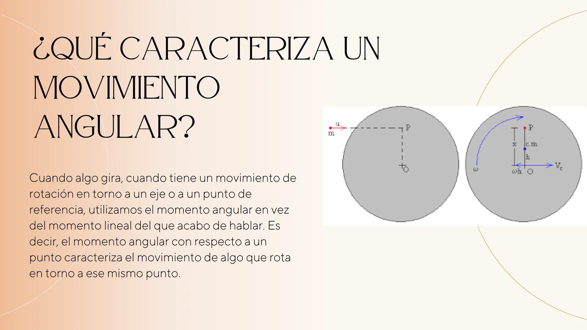 LA CANTIDAD DE
MOVIMIENTO ANGULAR Y
LINEAL ¿QUE ES?
ANGULAR
magnitud física, equivalente
rotacional del momento lineal y
representa la canti