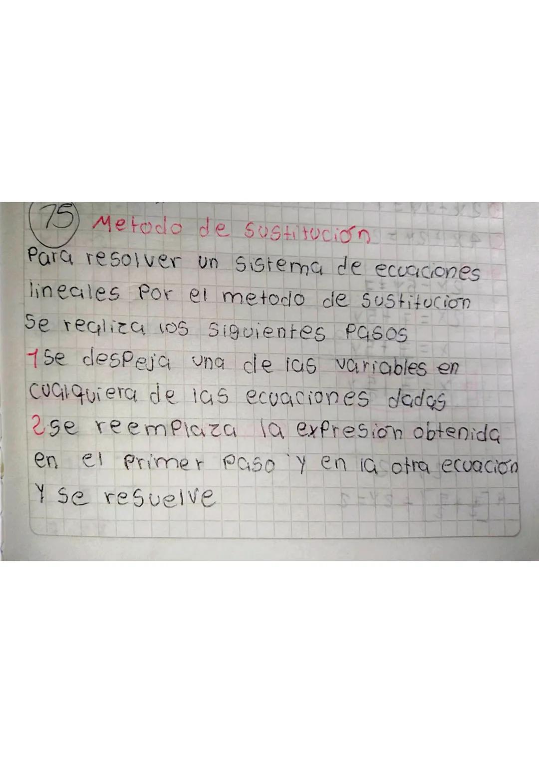 Método de sustitución