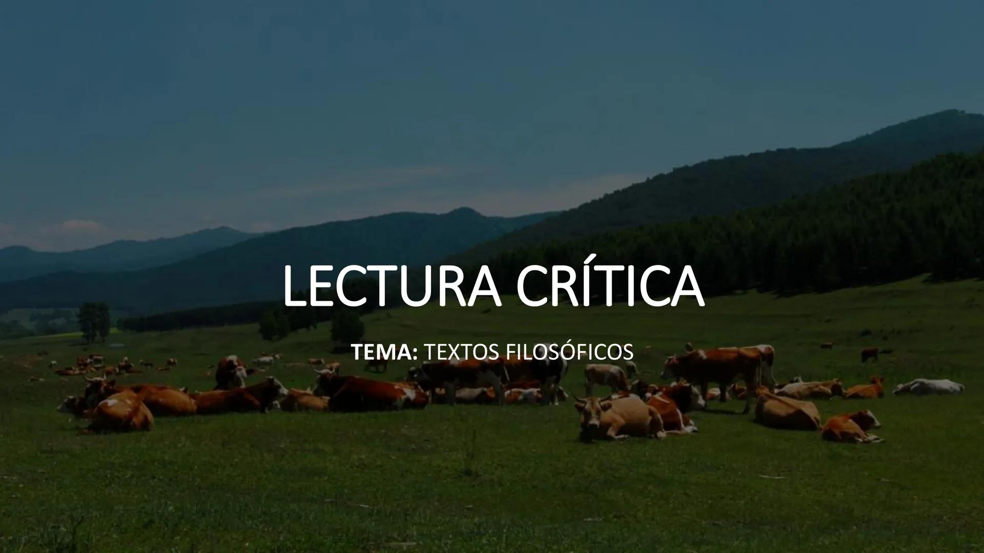 # LECTURA CRÍTICA
## TEMA: TEXTOS FILOSÓFICOS # TEXTOS FILOSÓFICOS
¿Qué es el texto filosófico?
Un texto filosófico es aquel que
hace ref