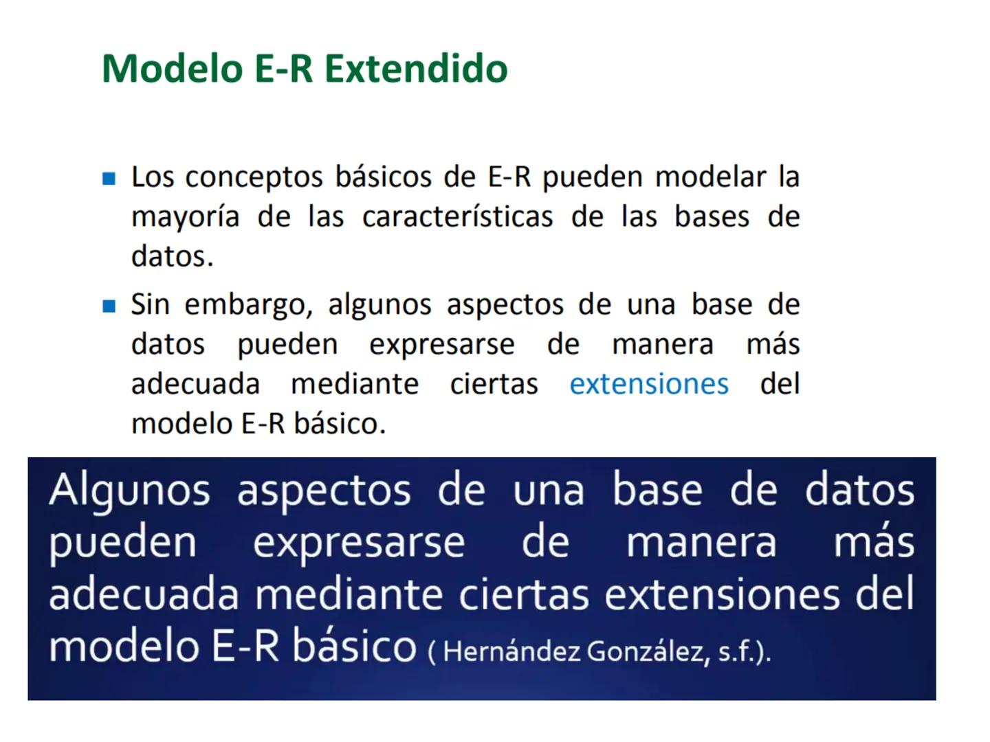 # Modelo Entidad Relación
Extendido
Universidad de Córdoba
Ingeniería de Sistemas
DA
E
Msc. Pierre Peña Salgado # Modelo E-R Extendido
-