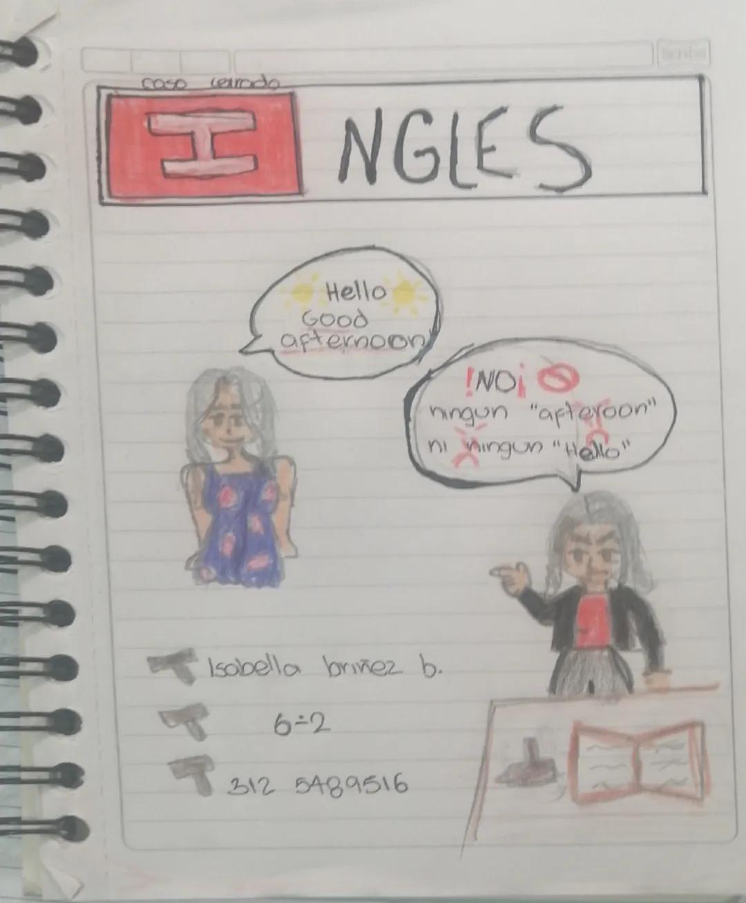 Portada de inglés de CASO CERRADO 😆😀