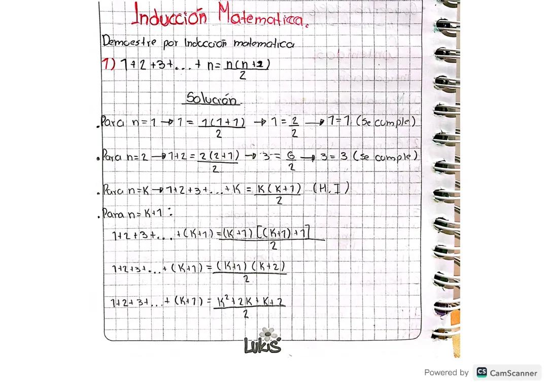 Inducción Matemática