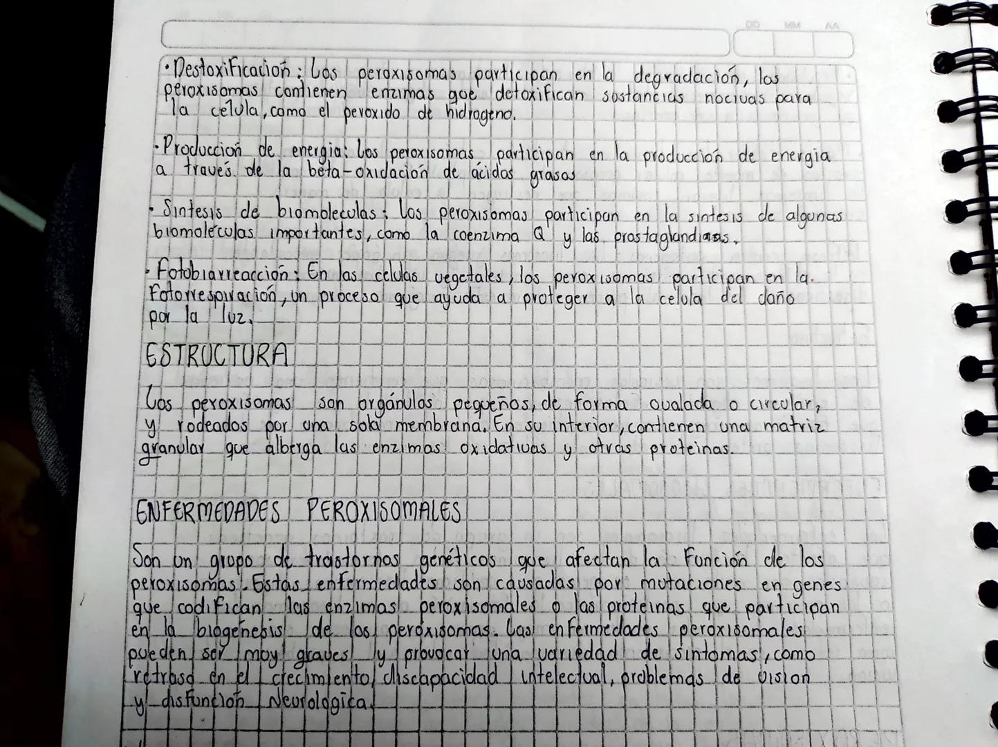 # PEROXISOMAS
Los peroxisomas pas son orgánulos celulares presentes en todas las células
eucariotas. Son pequeños orgánulbs membranosas que