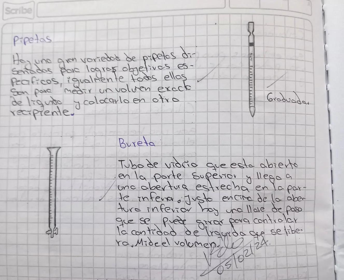 Torea
1consultor los implementos de laboratorio de quini-
o de uso comun, (Nambre, descripción
ca mas comunes
y dibujol
Vaso de precipitados