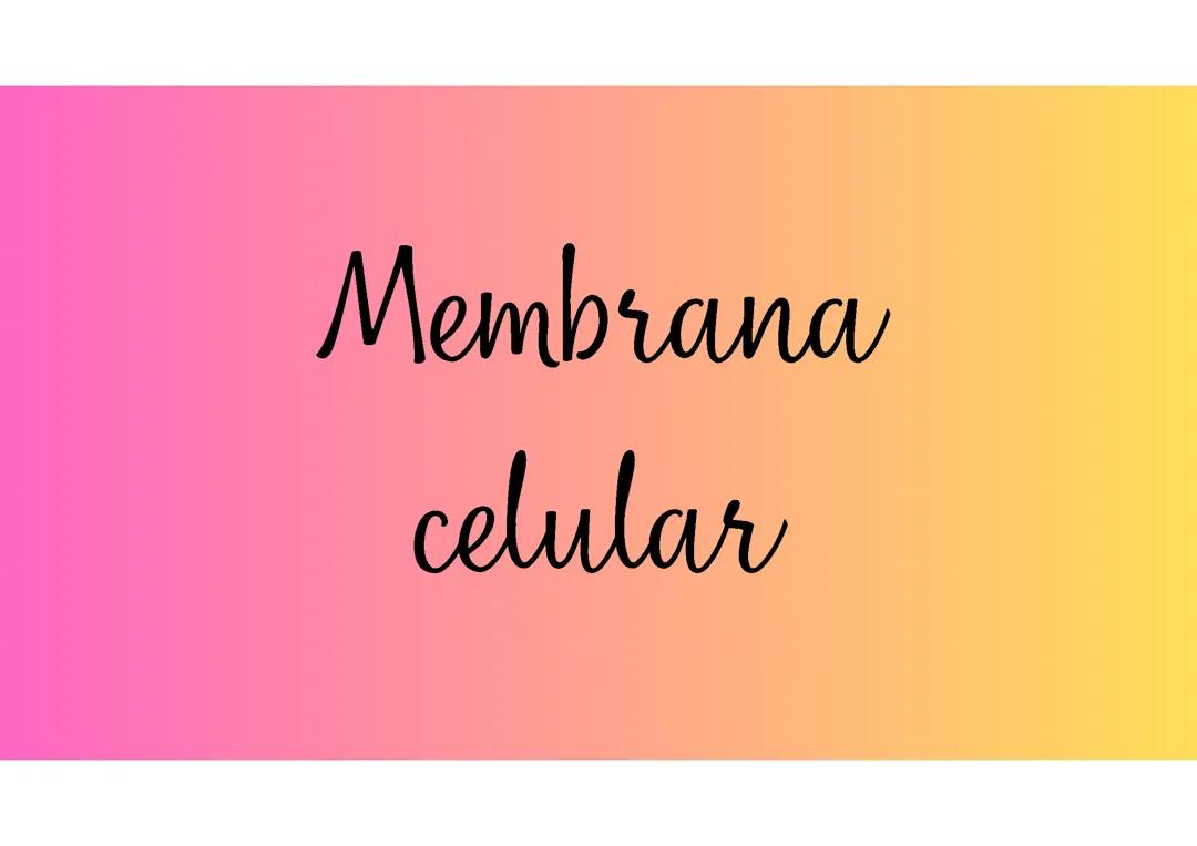 Membrana celular