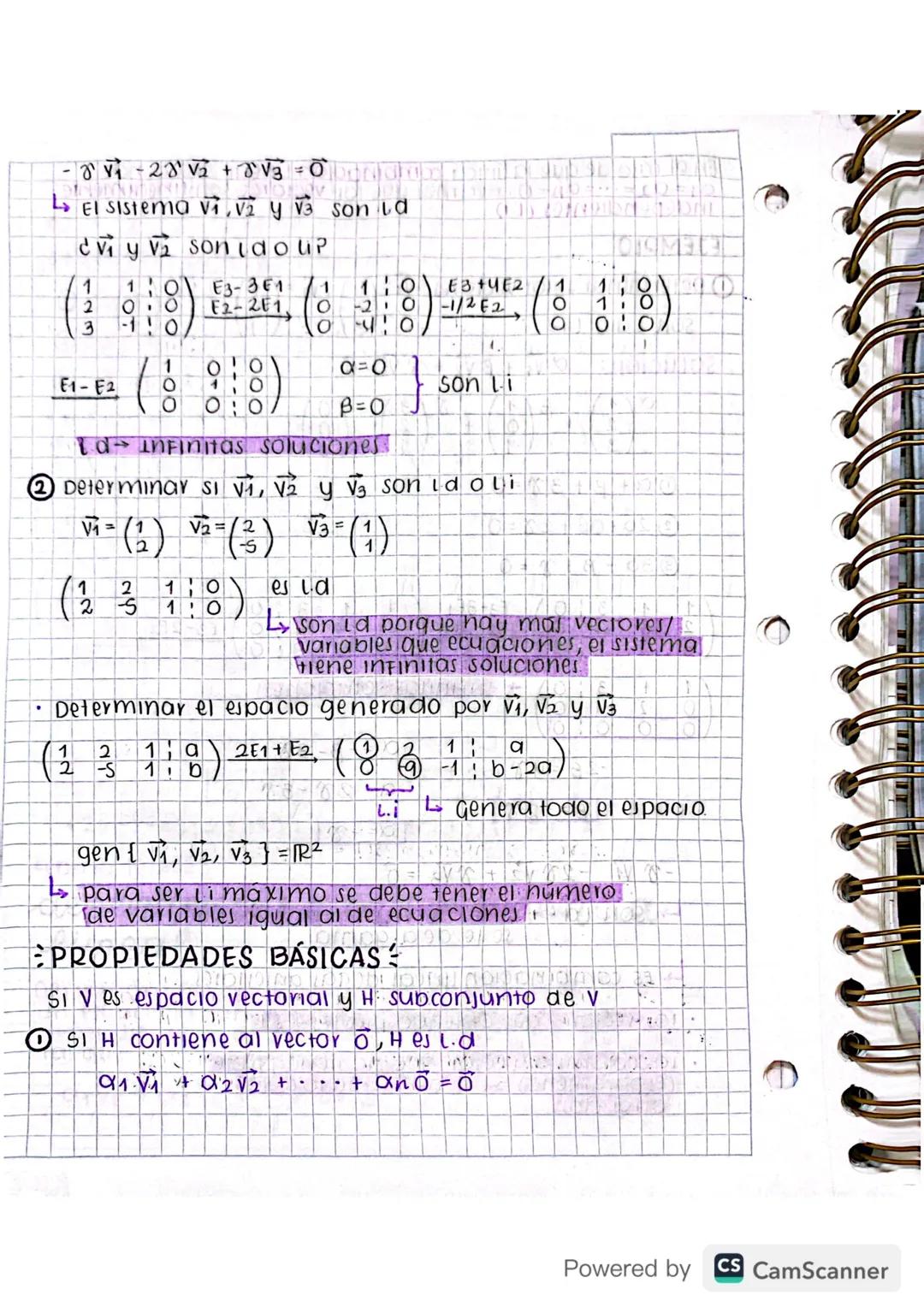 Febrero 10/2023
dependencia e independencia
luzeal
X
Definición ( Dependencia lineal) Los vectores v₁,..., Vn en
un espacio vectorial V, se