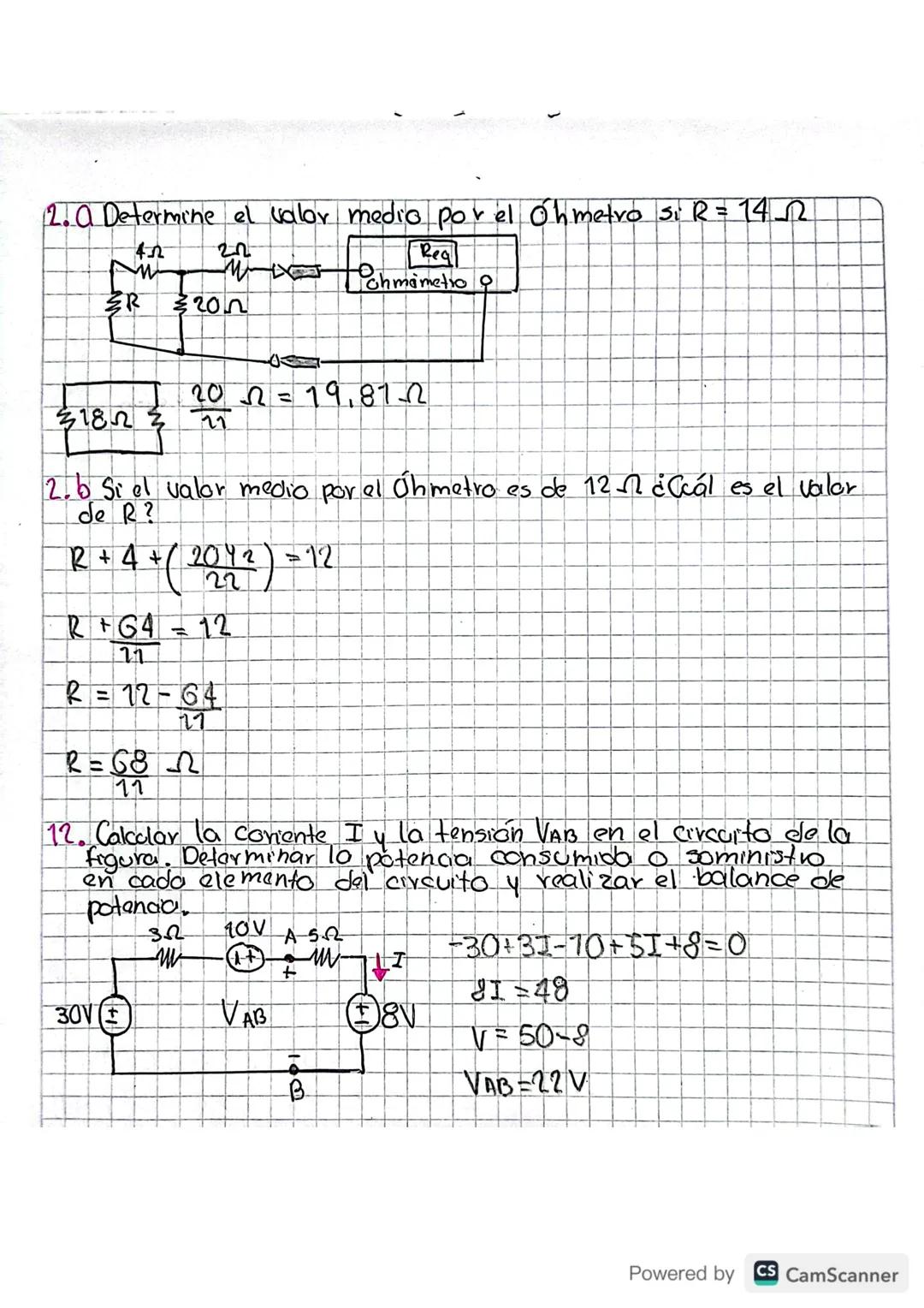 GA+ 12V
28
3A
Taller 2.
• Crystal Juliana Rivero Macias (2234065) Ing. Electrónica.
1. Halle la tension Vo en el circuito de la figura 1 y l