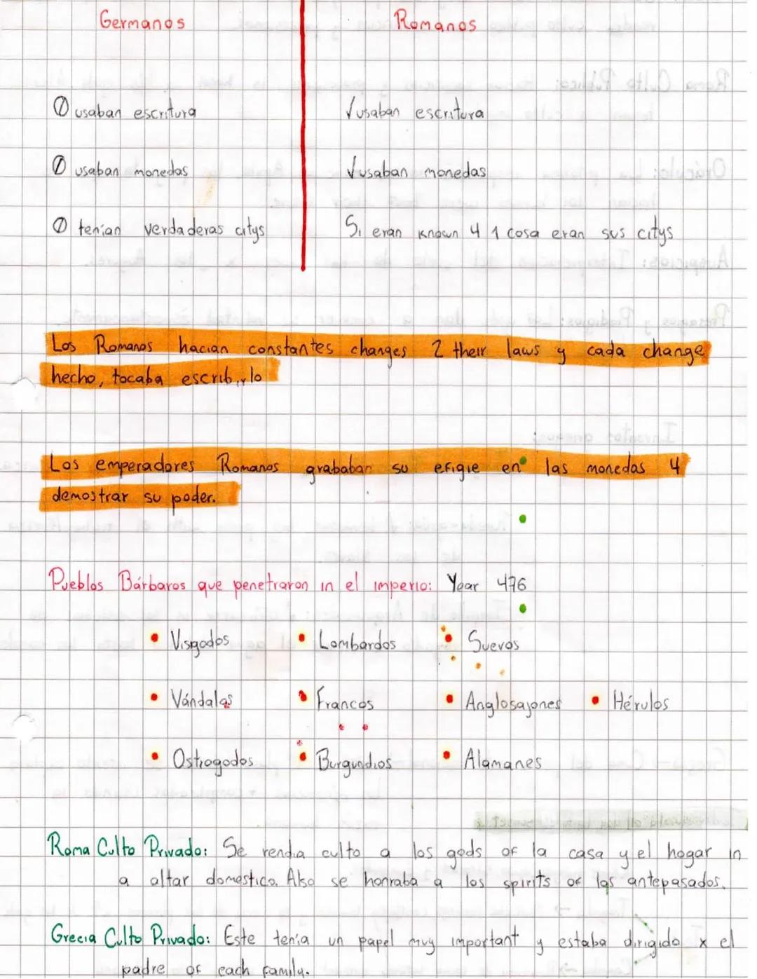 Germanos
Romanes
Jusaban escritura
usaban escritura
usaban monedas
Jusaban monedas
tenían verdaderas citys
S₁ eran
known
41 cosa eran sus
su