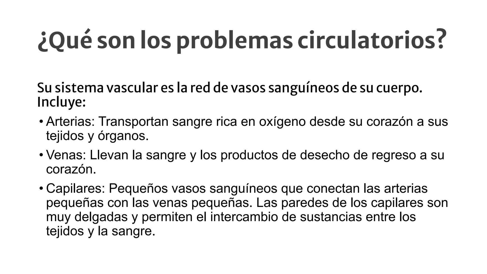 # Enfermedades del sistema circulatorio.
Adaptaciones en el sistema circulatorio de algunos animales. # ¿Qué son los problemas circulatorio