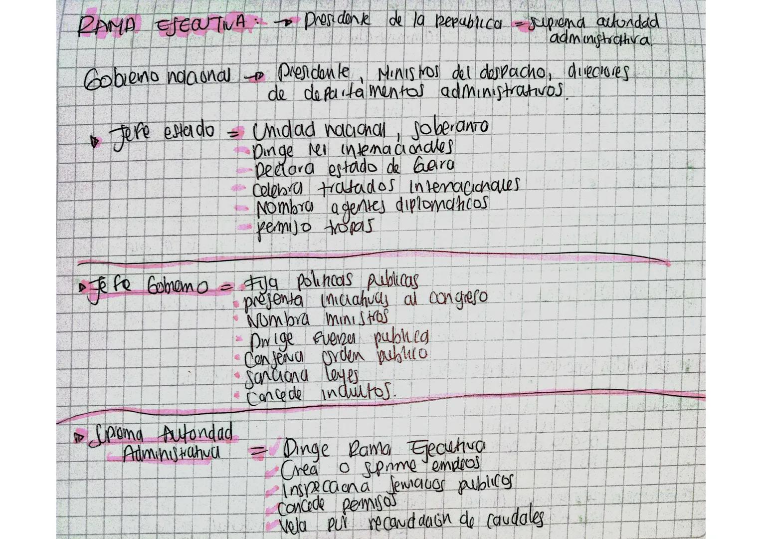 RAMA ESECUTIVA President de la Republica - suprend autundad
adminiftrahva
Gobiemo ndaonal Presidente, Ministros del despacho, directores
de