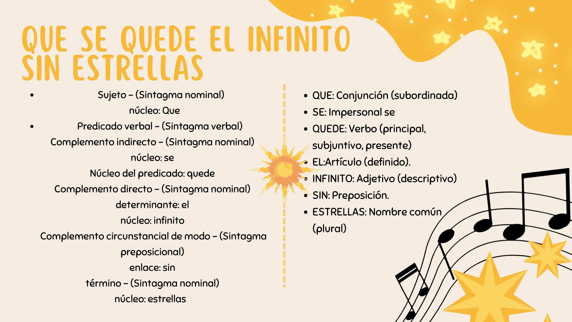 ANÁLISIS DE
CANCIONES # PIEL CANELA
ANDRÉS CEPEDA PARTE SELECCIONADA:
“QUE SE QUEDE EL INFINITO SIN ESTRELLAS,
O QUE PIERDA EL ANCHO MAR S