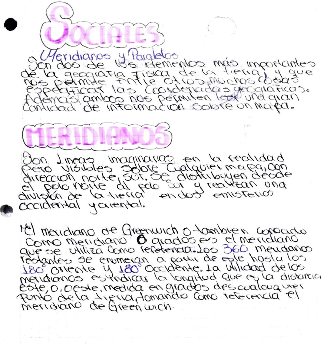 Meridianos y Paralelos
de la
den dos de los elementos más importantes
nos & gengrafia Fisica de la tiena
entre otros muchas cosa que
especif