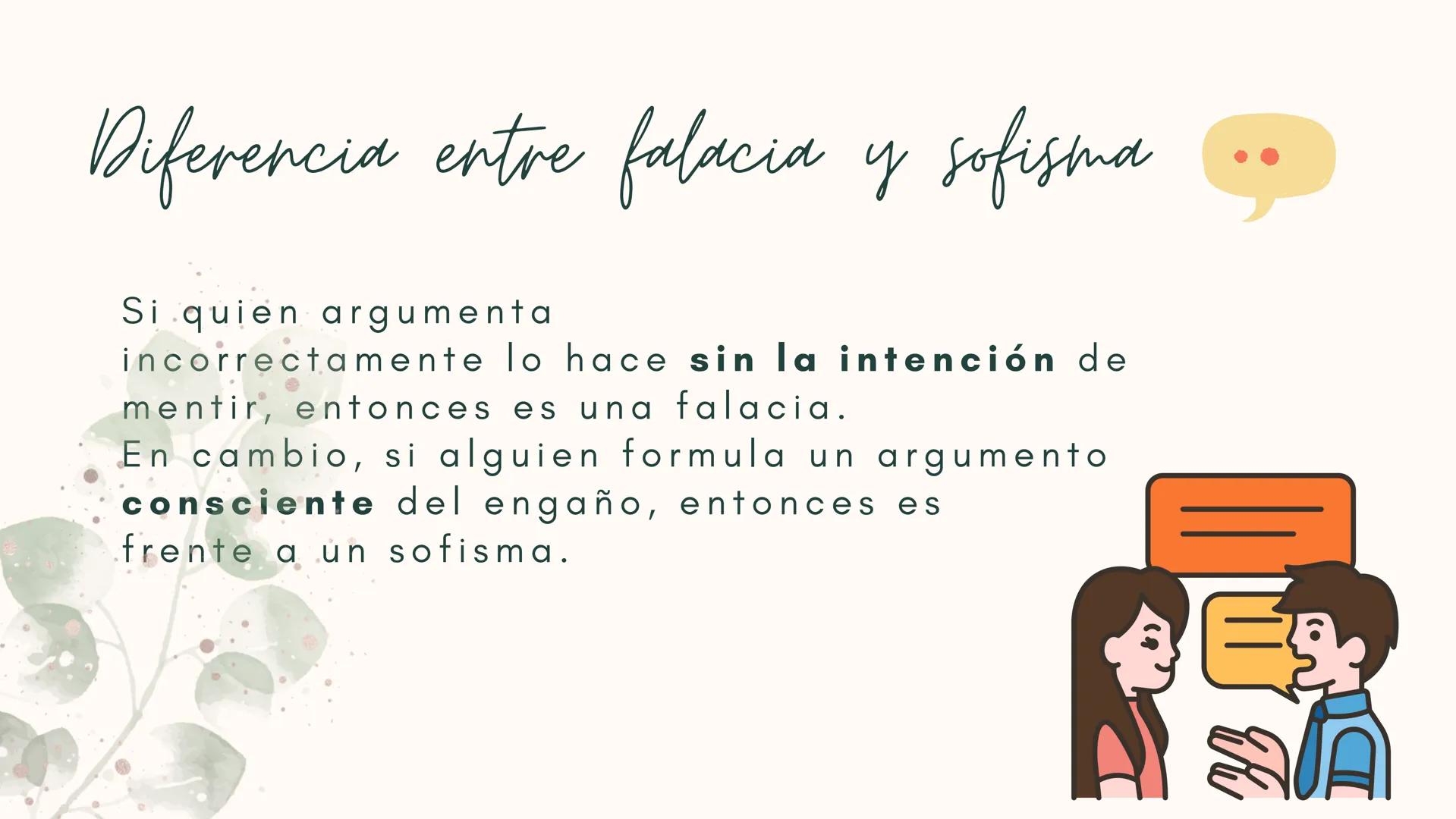 FALACIAS ¿Qué es?
Es un razonamiento incorrecto que tiene
apariencia de ser correcto. Las 2 falacias.
• Sacar conclusiones
generales: A part