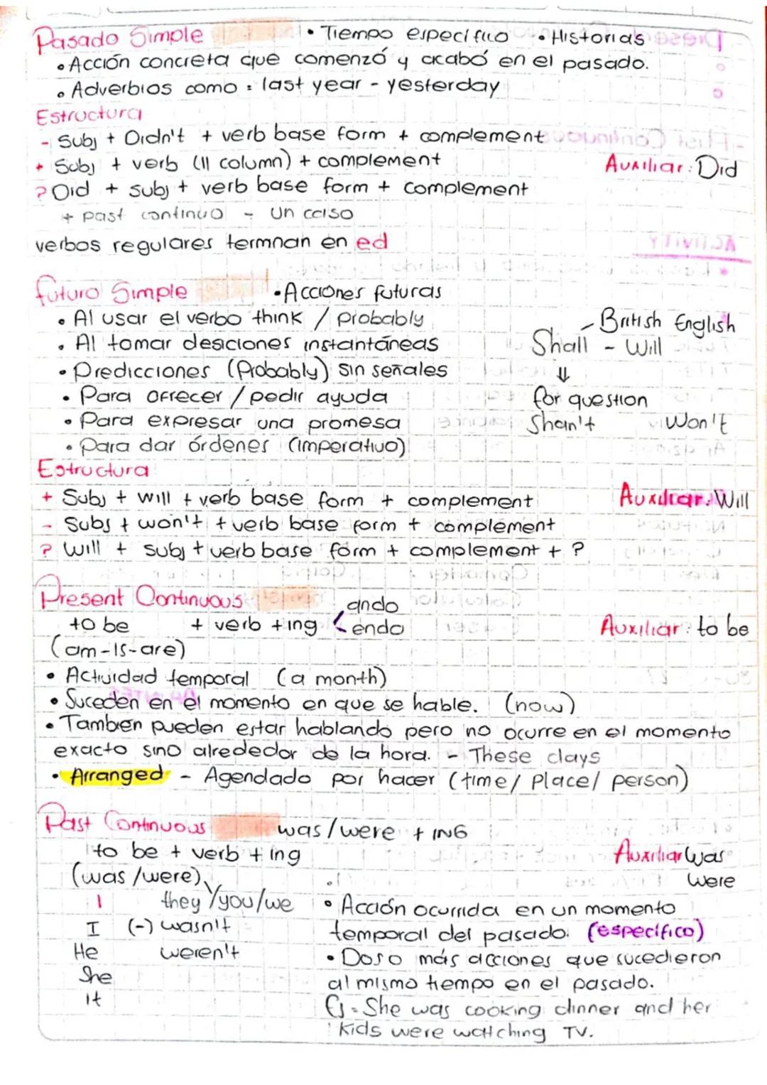 Tense Review
Presente Simple
• Hechas verídicos en el presente
Rutinas-horarios-habitos
Auxiliar: Do/Does
We lives on a planet earth
Lifegua