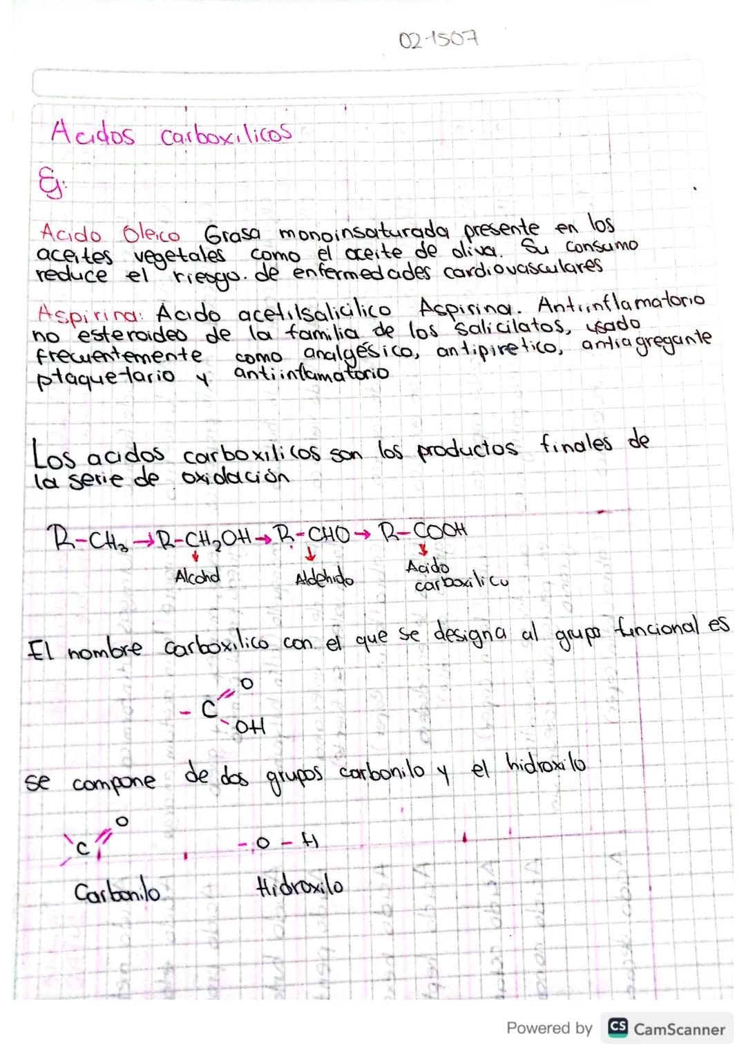 1405
201
Oxi
Acidos Carboxilicos
800
funciones con grado de
atomo de
un MISMO
Oxo (=0)
Los acidos Carboxilicos
dación tres, es dear, en
corb