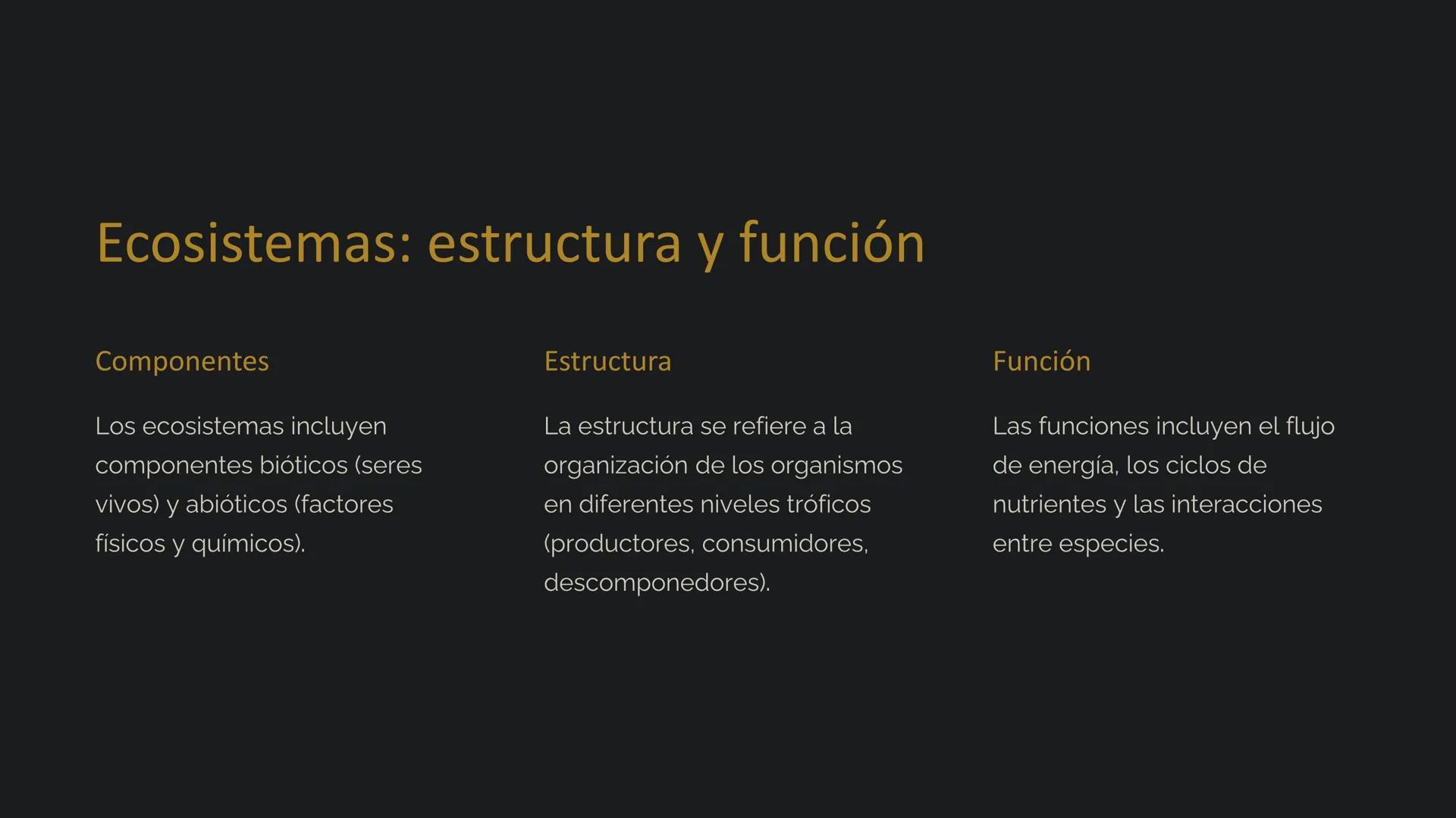 la Ecología
La ecología es el estudio de las relaciones entre los
organismos y su entorno. Examina cómo interactúan los seres
vivos entre sí
