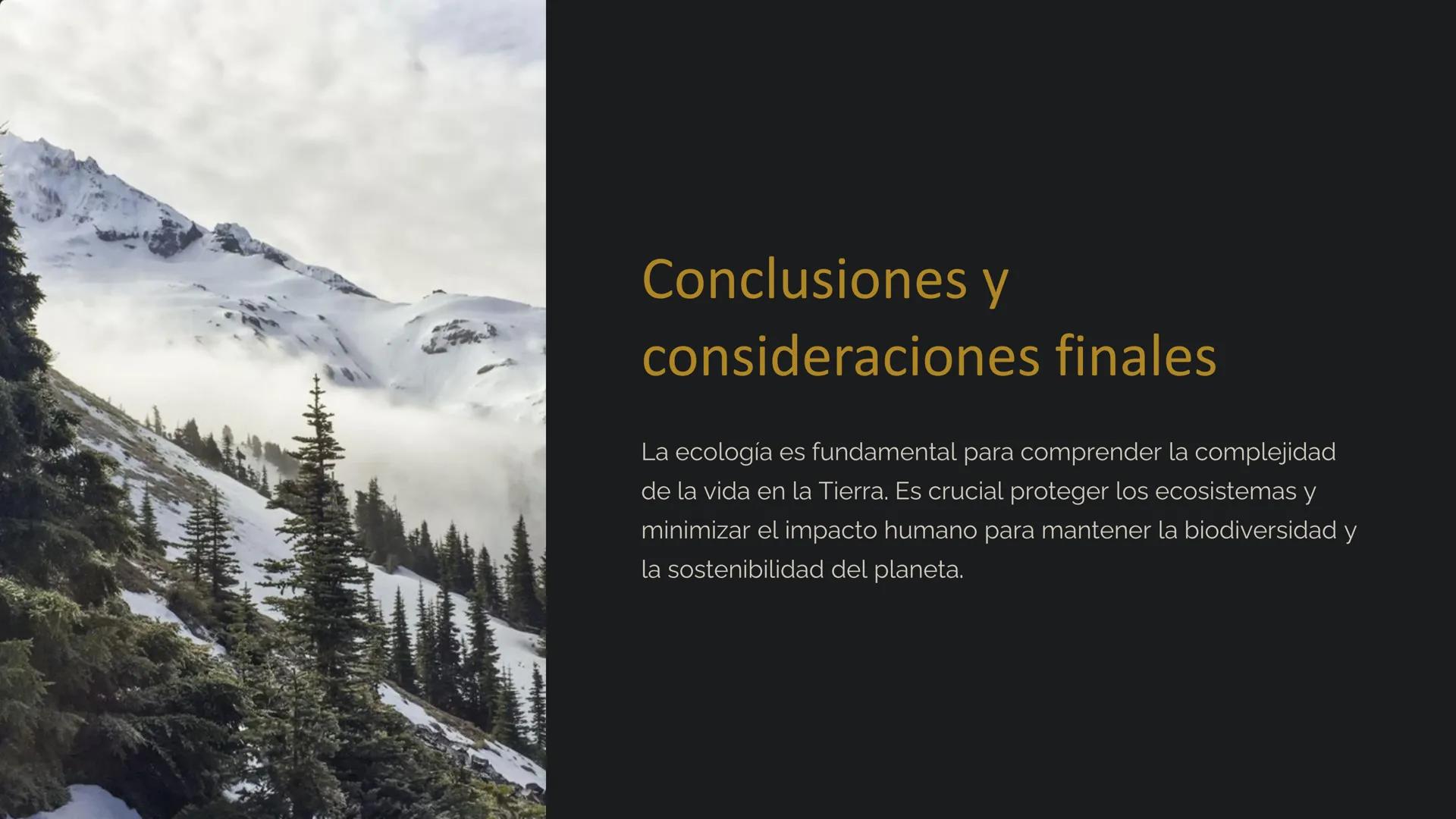 la Ecología
La ecología es el estudio de las relaciones entre los
organismos y su entorno. Examina cómo interactúan los seres
vivos entre sí