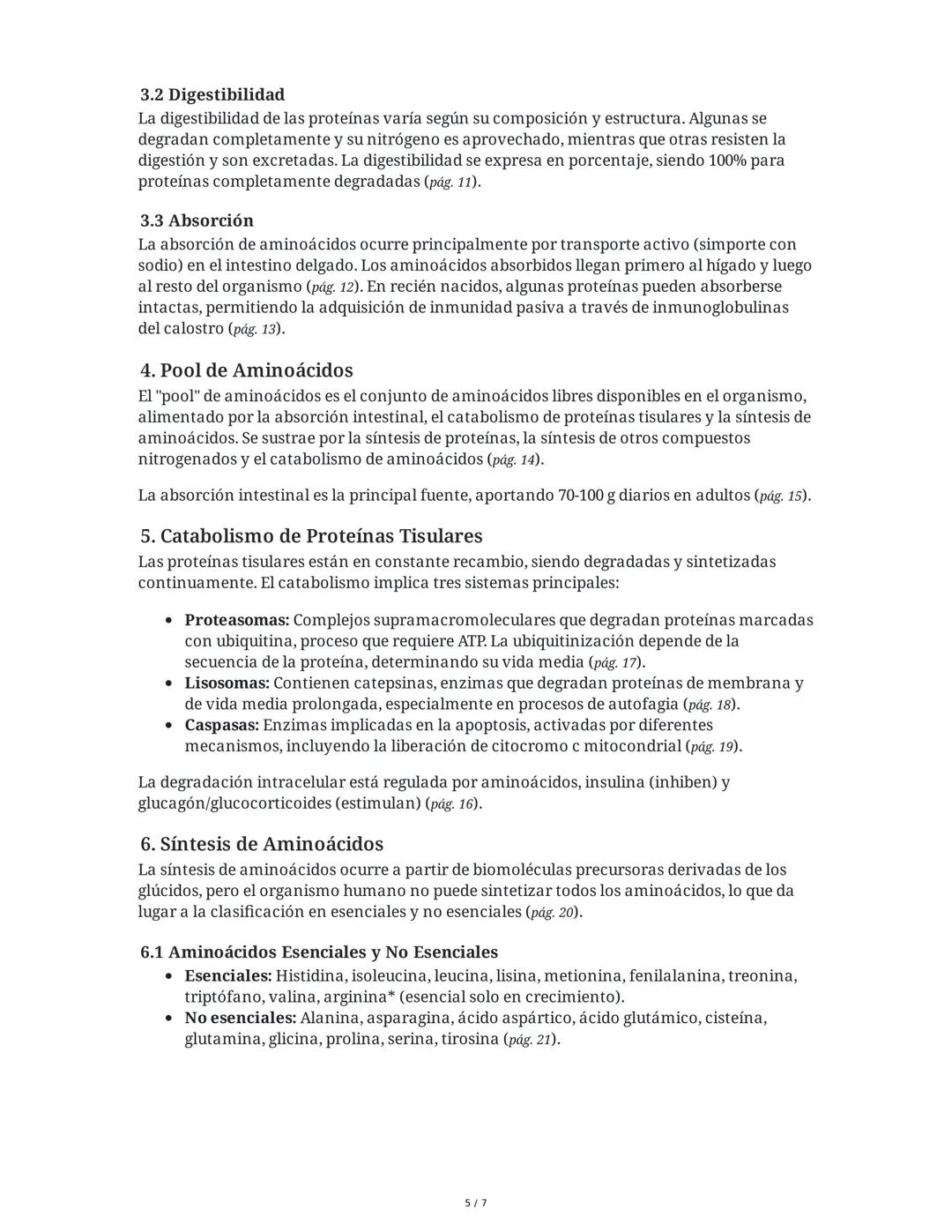 ## Metabolismo de Proteínas: Resumen Extendido
### 1. Introducción al Metabolismo de Proteínas
El metabolismo de las proteínas abarca el re