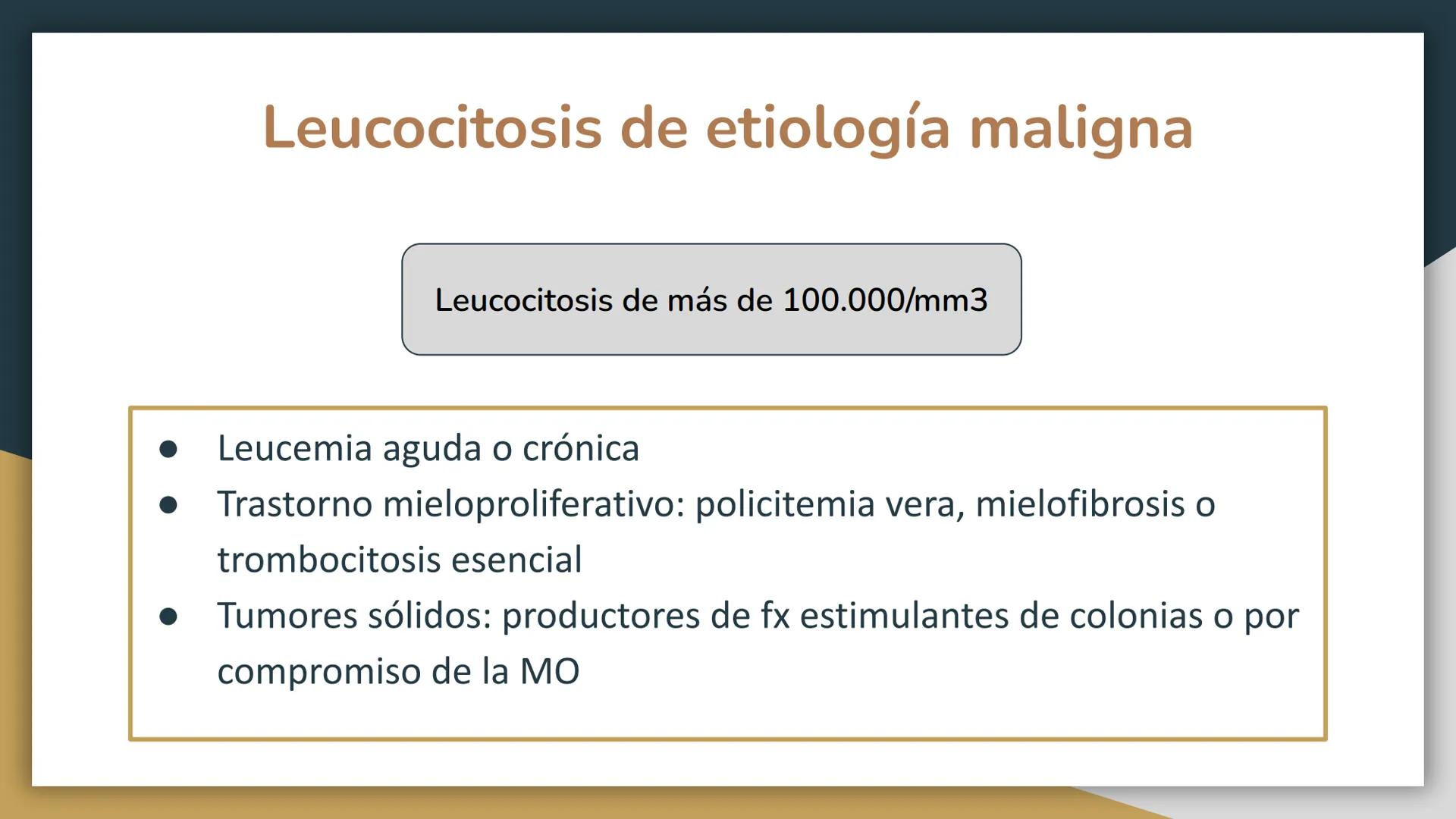 # Trastornos leucocitarios
JOSEPH JACOBO SU Leucocitosis
Recuento elevado de leucocitos por encima de 11,000 células por
mm3.
50,000 a 10