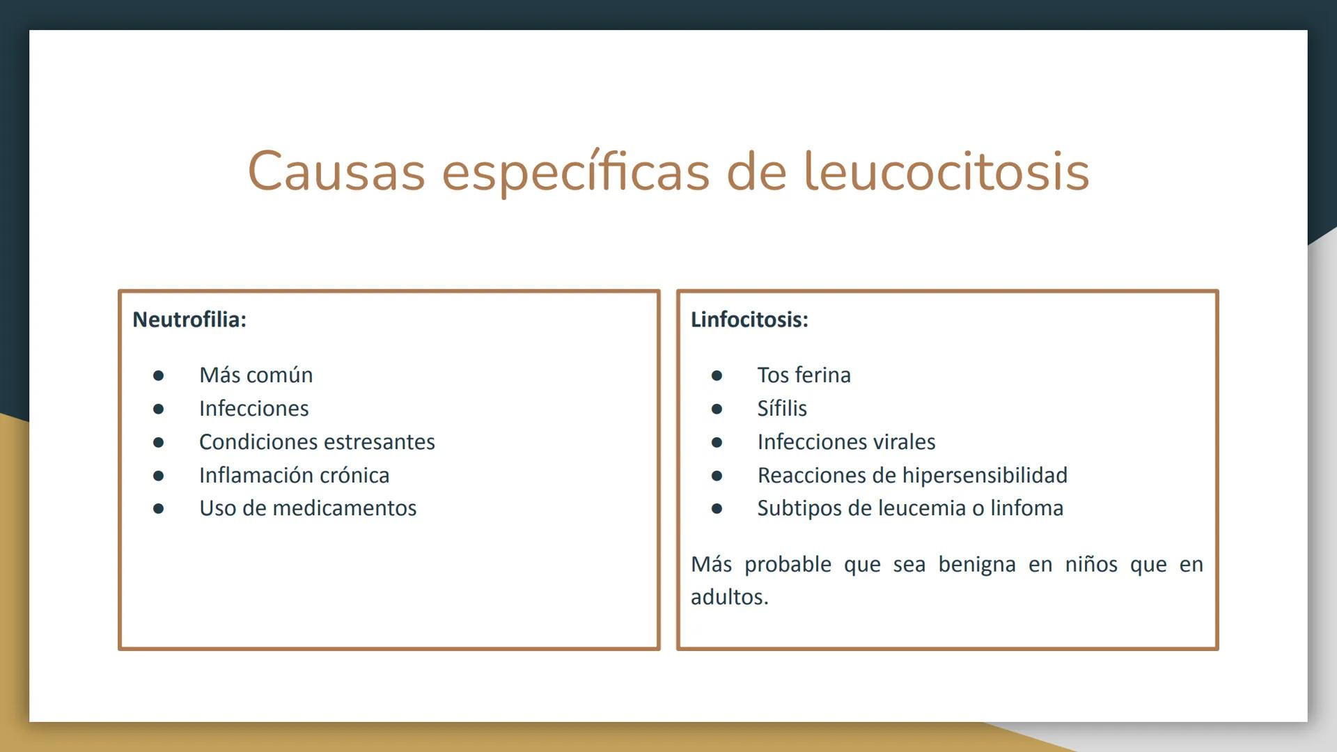 # Trastornos leucocitarios
JOSEPH JACOBO SU Leucocitosis
Recuento elevado de leucocitos por encima de 11,000 células por
mm3.
50,000 a 10