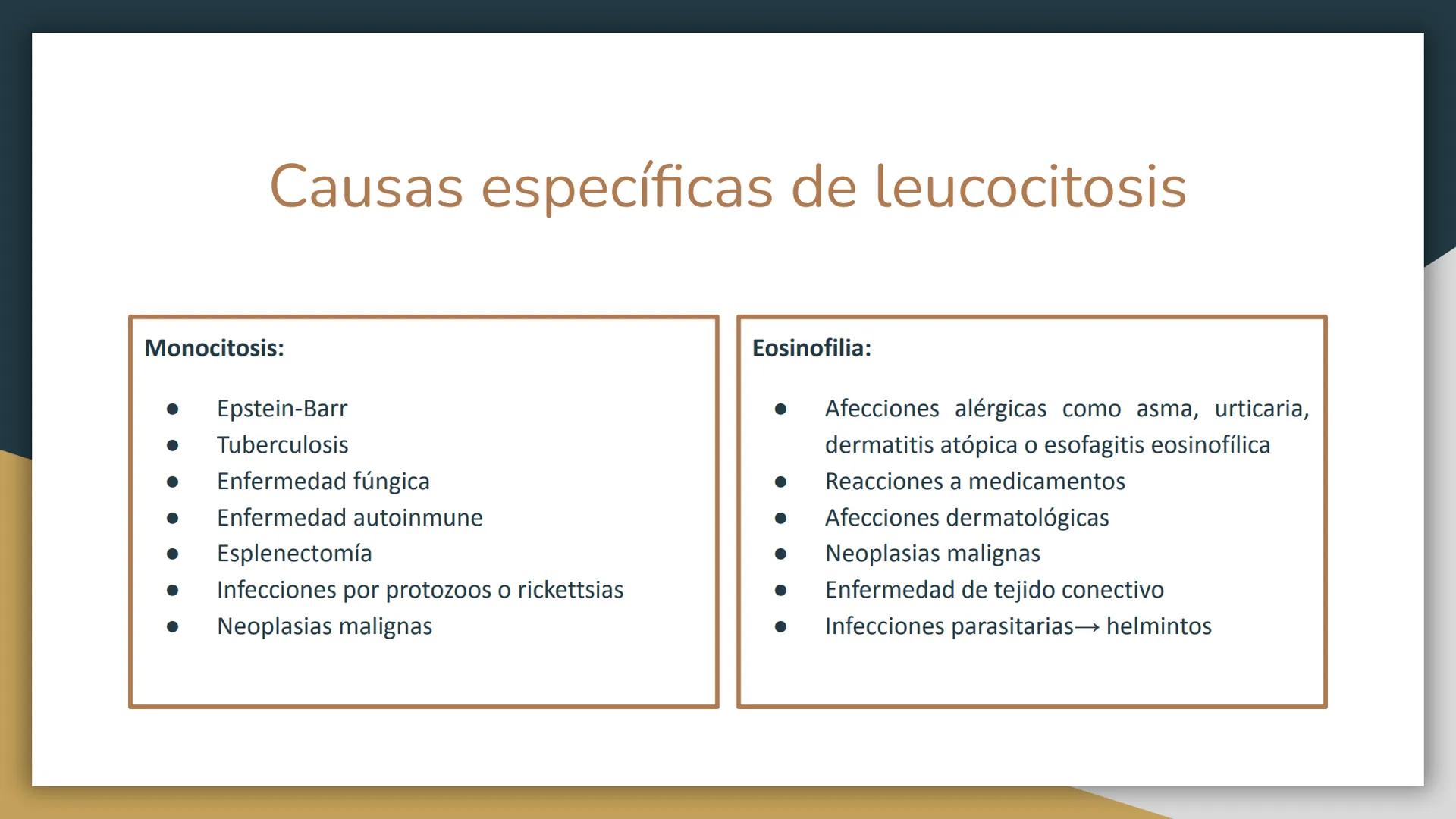 # Trastornos leucocitarios
JOSEPH JACOBO SU Leucocitosis
Recuento elevado de leucocitos por encima de 11,000 células por
mm3.
50,000 a 10