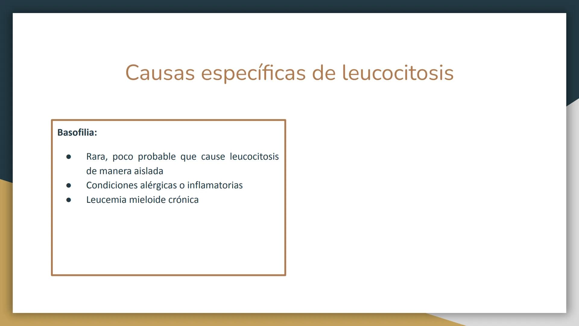 # Trastornos leucocitarios
JOSEPH JACOBO SU Leucocitosis
Recuento elevado de leucocitos por encima de 11,000 células por
mm3.
50,000 a 10