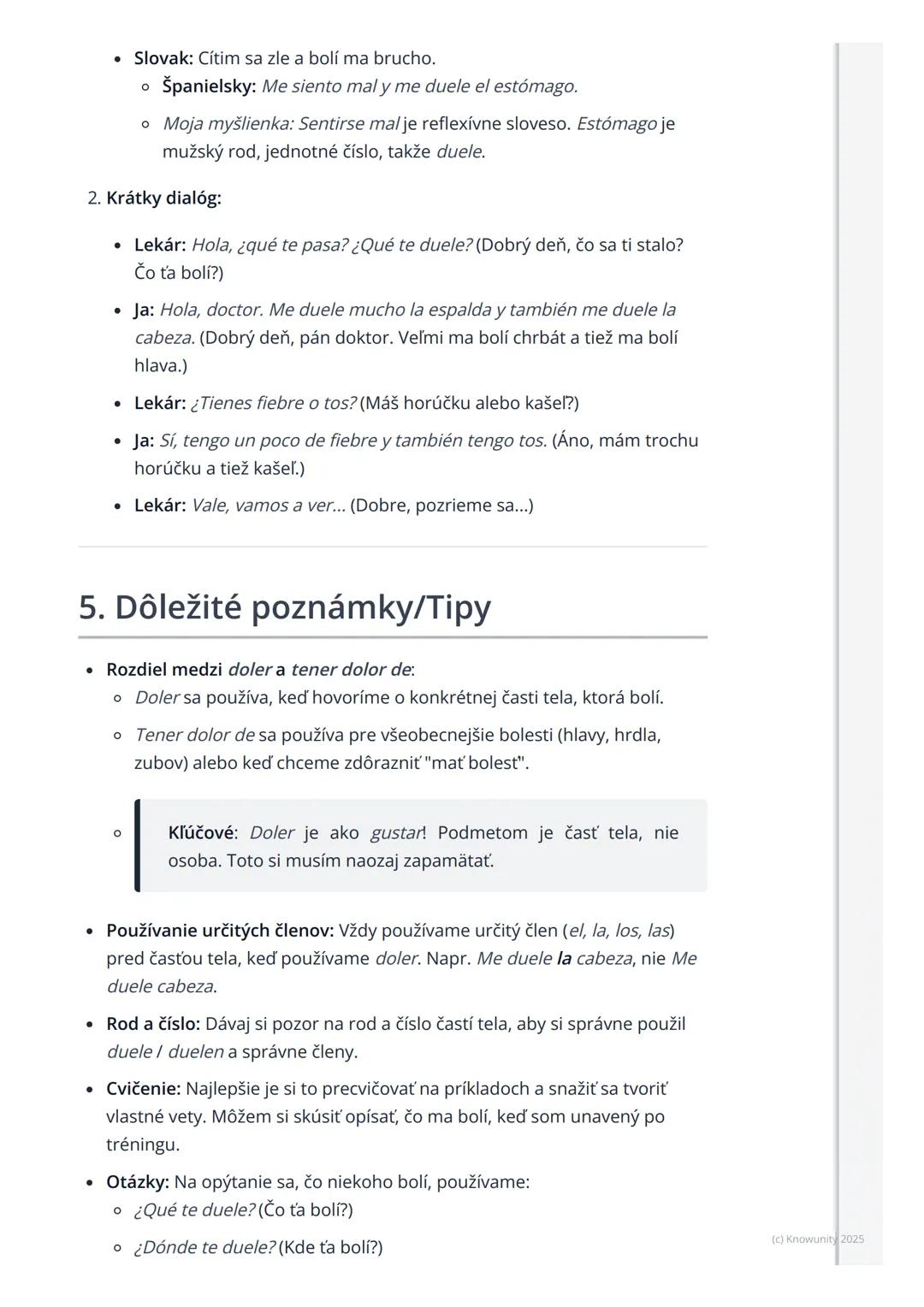 # Časti tela a opis bolesti
1. Prehľad témy: Časti tela a opis bolesti
Táto téma je super dôležitá, lebo sa naučíme, ako pomenovať rôzne č