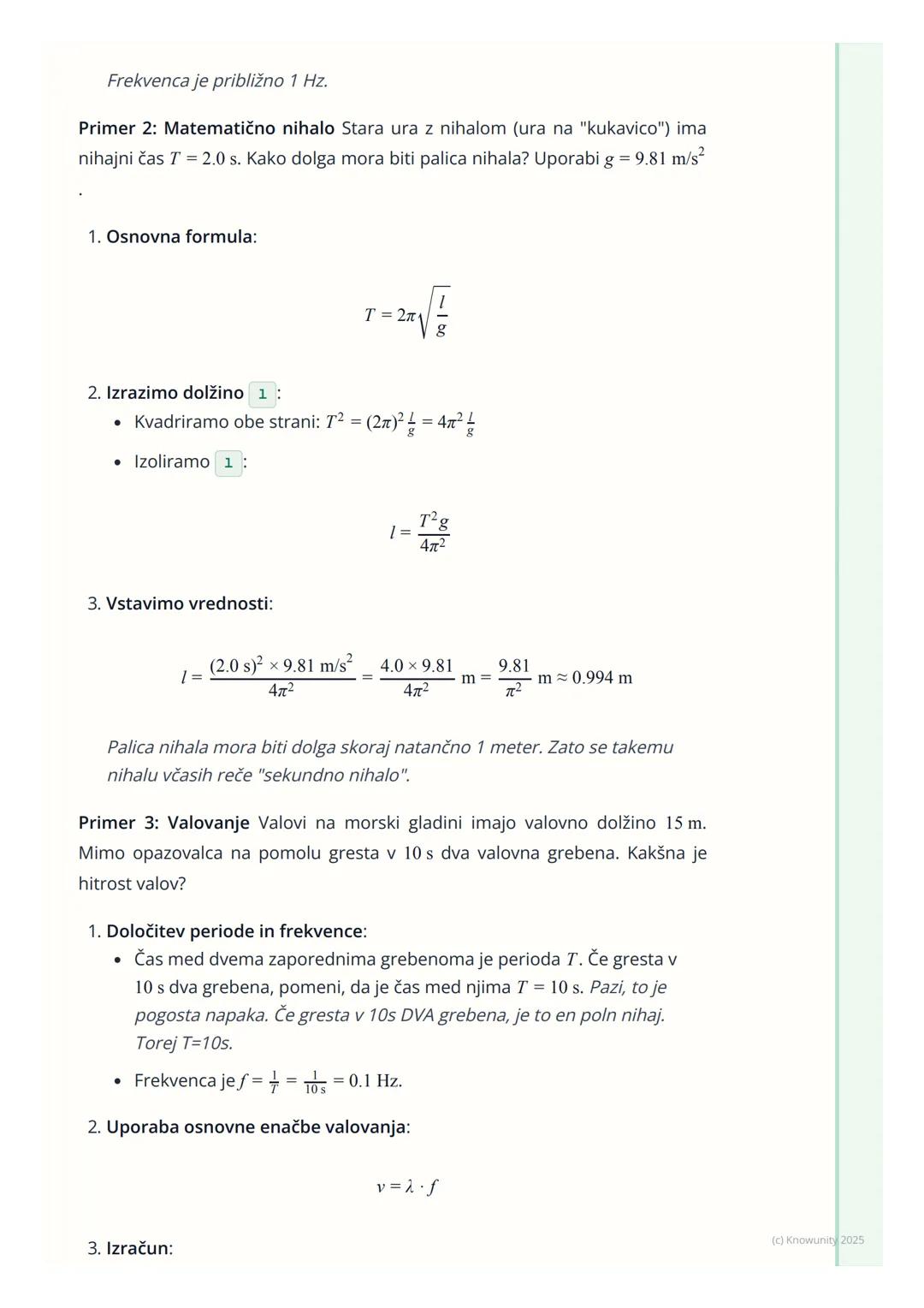 # Nihanje in valovanje
Uvod v nihanje in valovanje
Nihanje in valovanje sta dva temeljna pojava v fiziki, ki opisujeta periodična
gibanja.