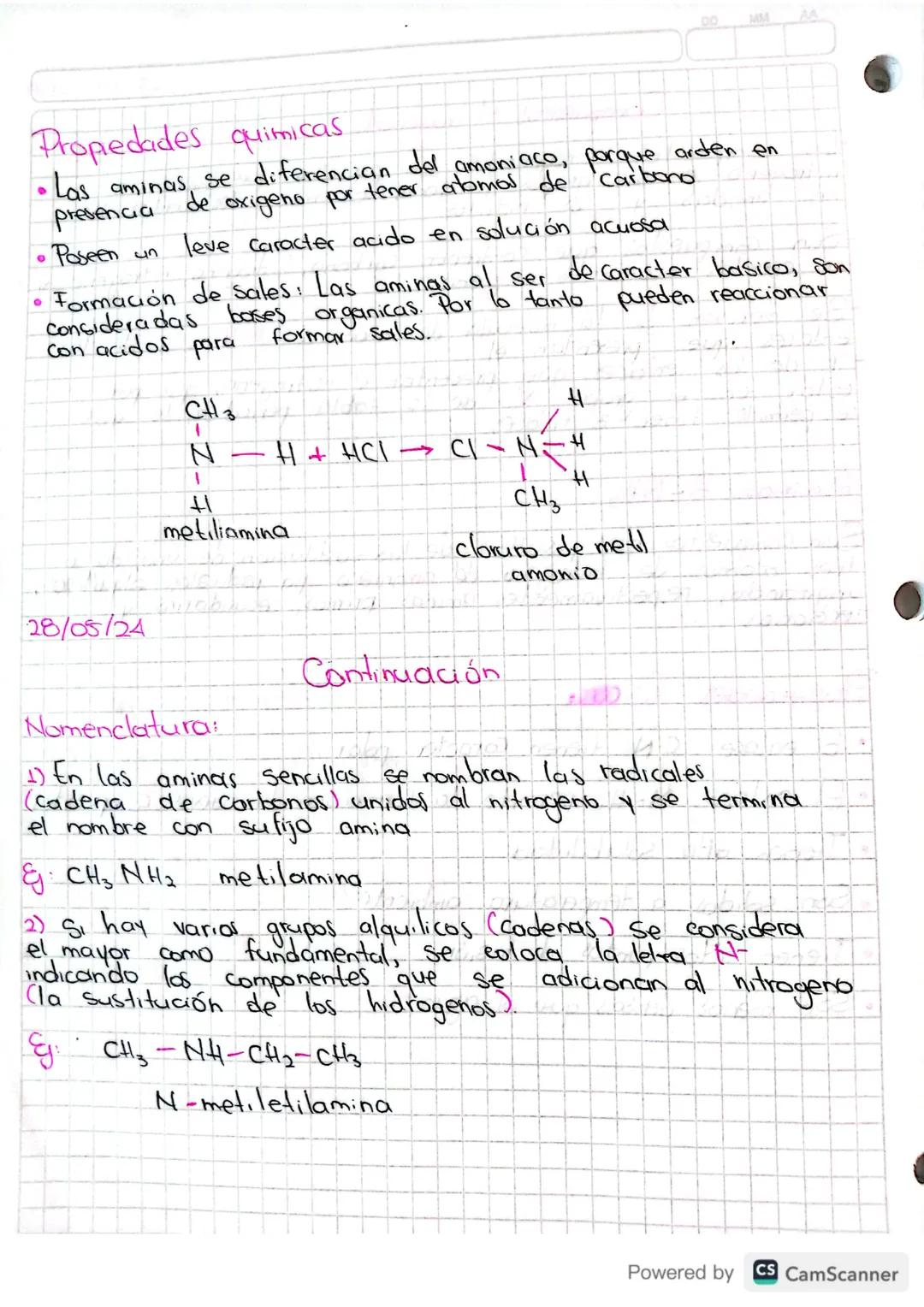 17 05 202A
# Compuestos Nitrogenados
- Los compuestos nitrogenados son aquellos que contienen
nitrogeno en sus grupos funciona, Los mas de