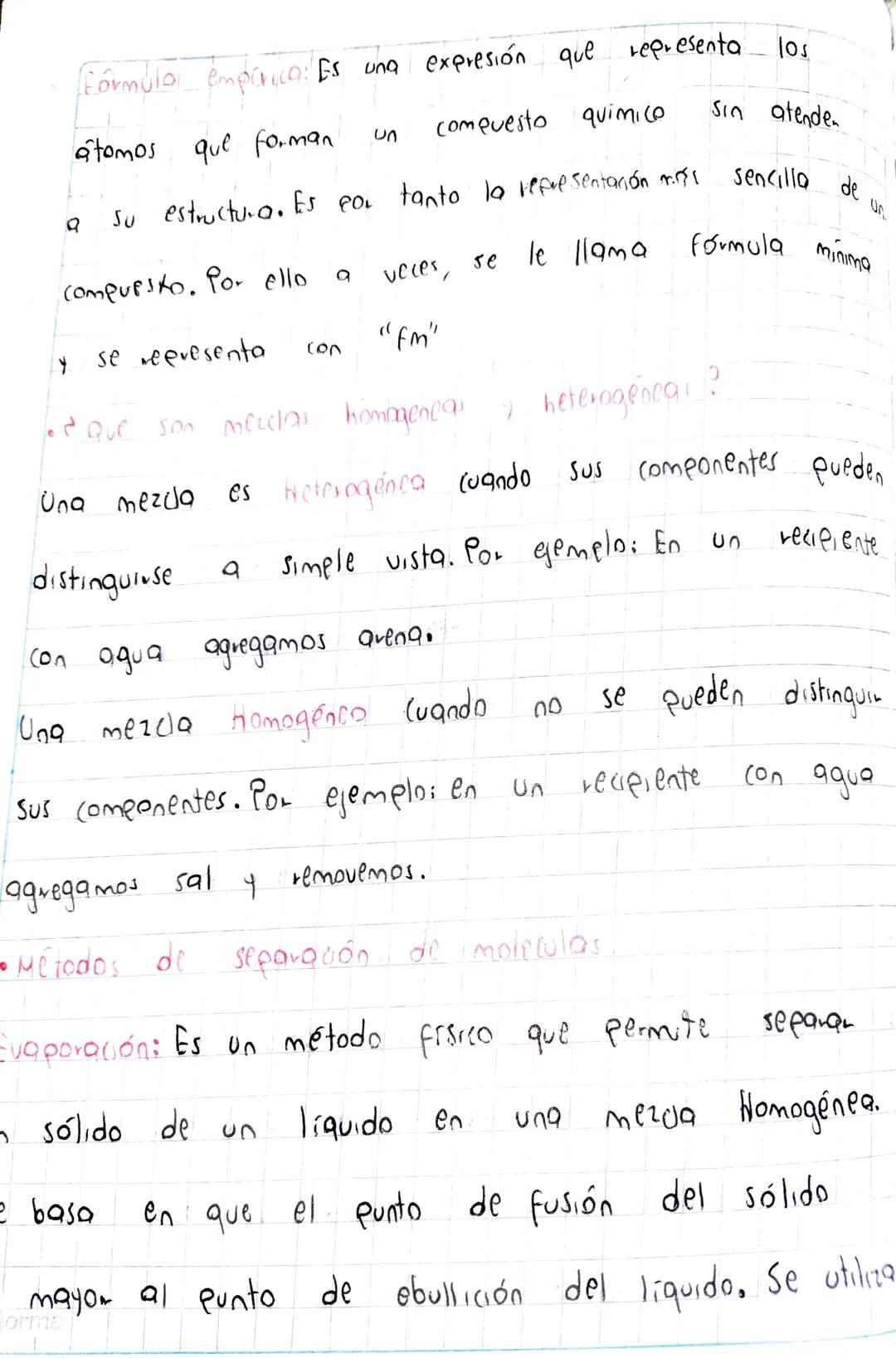composición porcentual
Que
es Formula
molecular y empivica
Que
500
mezclas Homogeneas a heterogeneas
• Metodo
de separación molecular
Compos