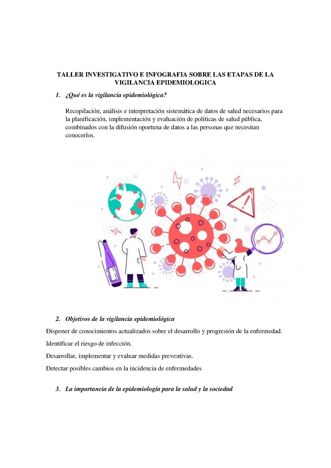 Vigilancia epidemiológica taller