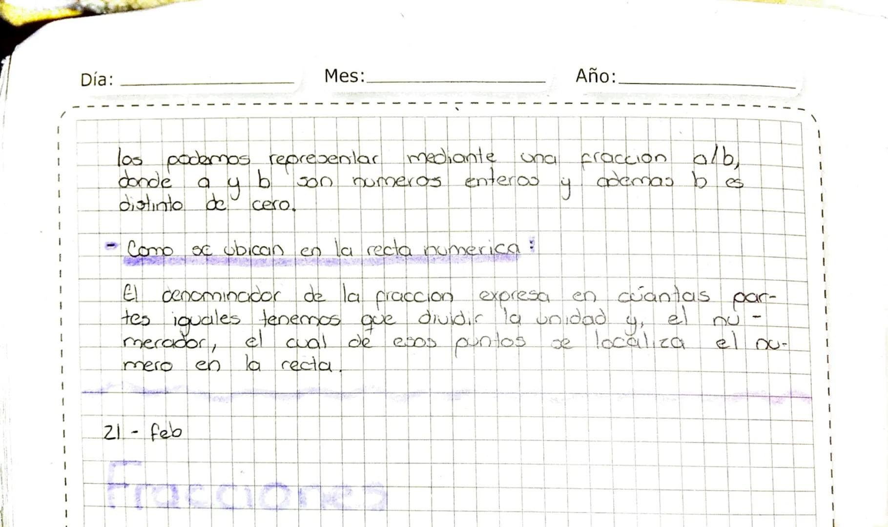 -Concepto:
Los numeros racionales
presentarse
mas exactamente, on
ܒܧ
5
son todos los numeros que pueden re-
entero
y
como el cociente de dos