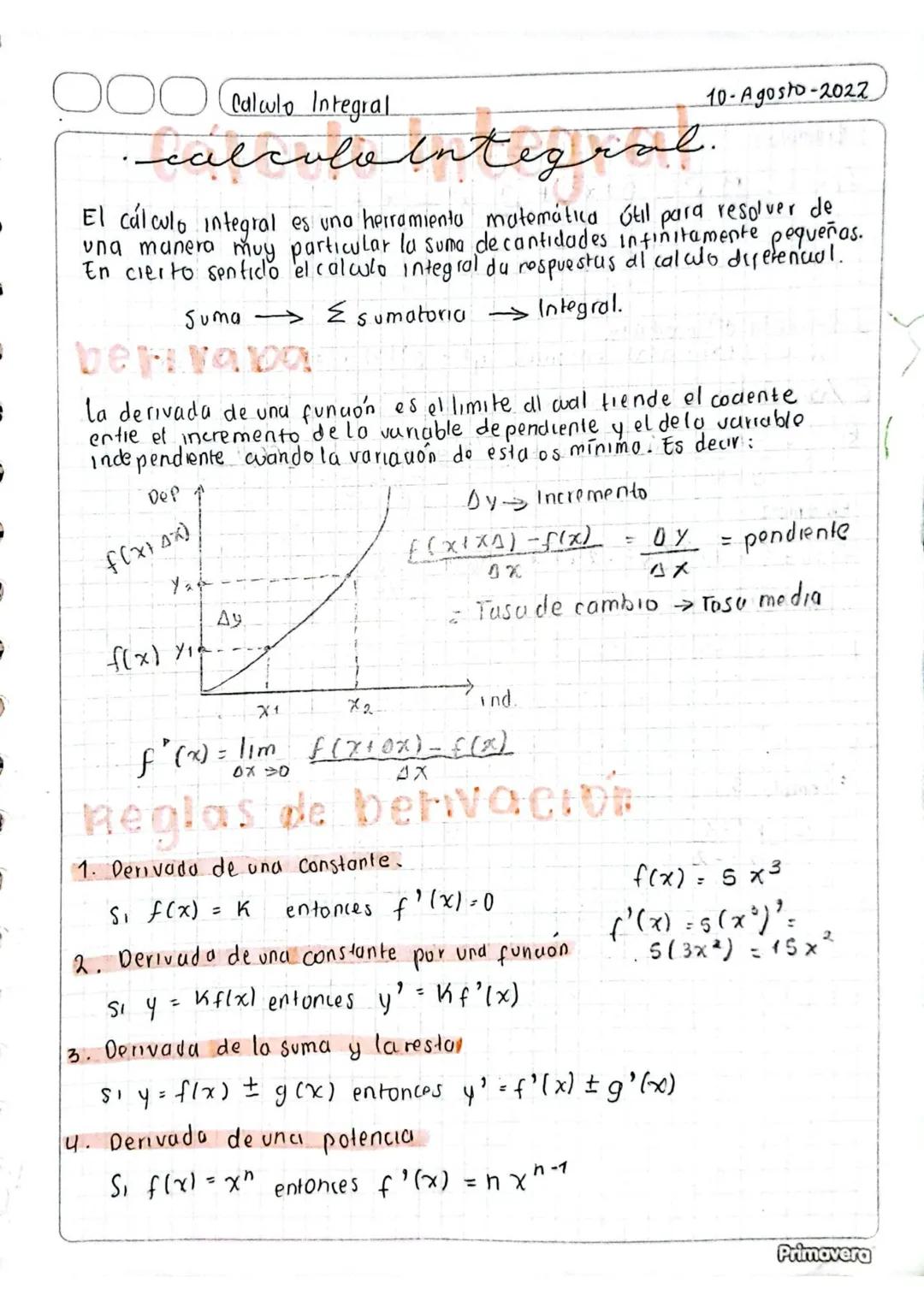 OOO Calculo Integral
10-Agosto-2022
•calcolo integral.
El cálculo integral es una herramienta matematica útil para resolver de
una manera mu