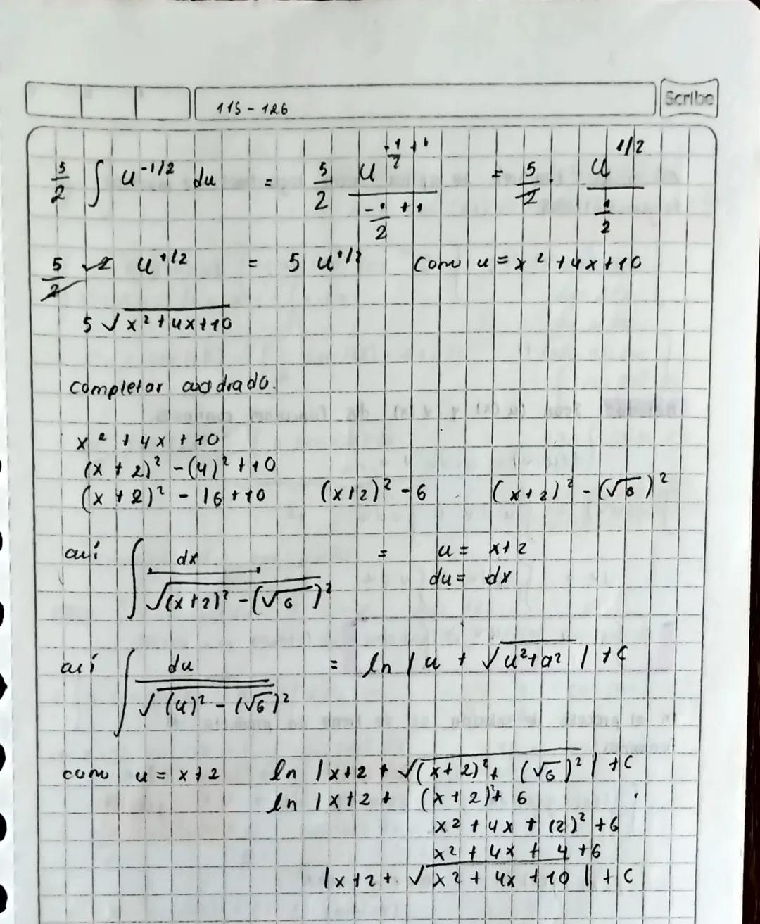 See the
101 113
Integrales de la forma (integrales racunales) (102-114)
$\int \frac{dx}{ax^2 1bx + c}$ 4 $\int \frac{Ax + B}{ax^2 + bx + c