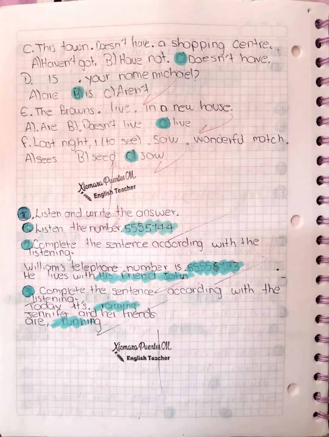 023
Activity:
DIAGNOSTICO
Complete the chart write the correct personal
pronton or subject.
MST Personal
3RD PERSON ON SINCULARS PURAIS
it
S