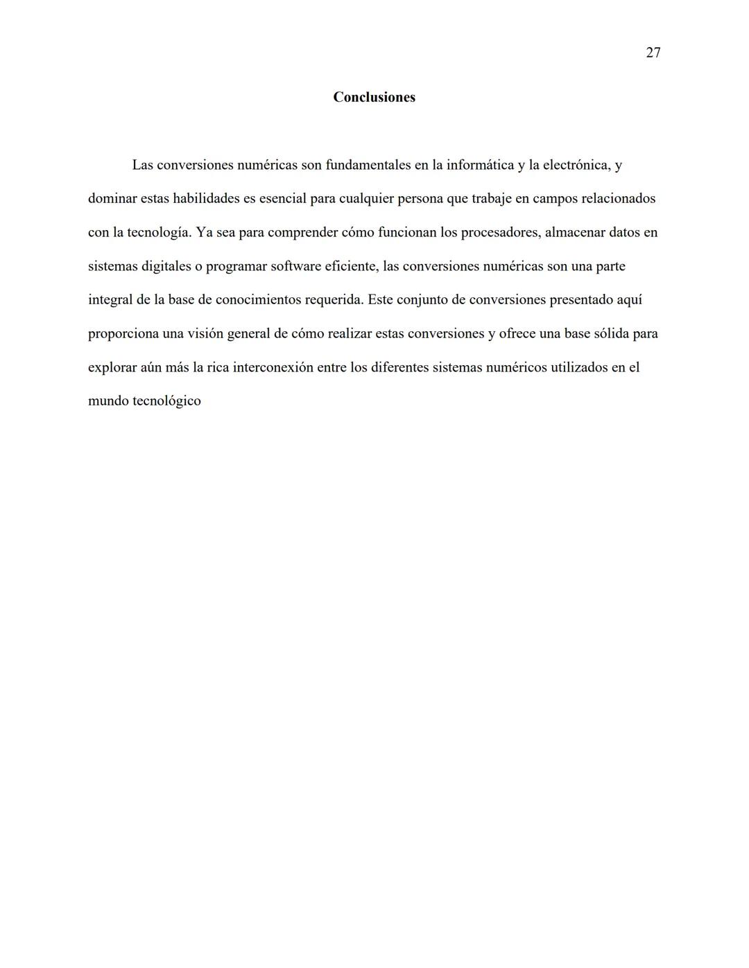 Introducción
En el mundo de la informática y la electrónica, la conversión entre diferentes sistemas
numéricos es una tarea fundamental. Ya