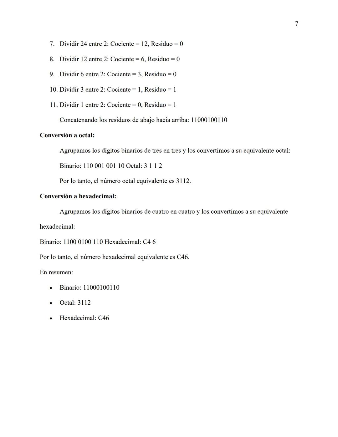 Introducción
En el mundo de la informática y la electrónica, la conversión entre diferentes sistemas
numéricos es una tarea fundamental. Ya