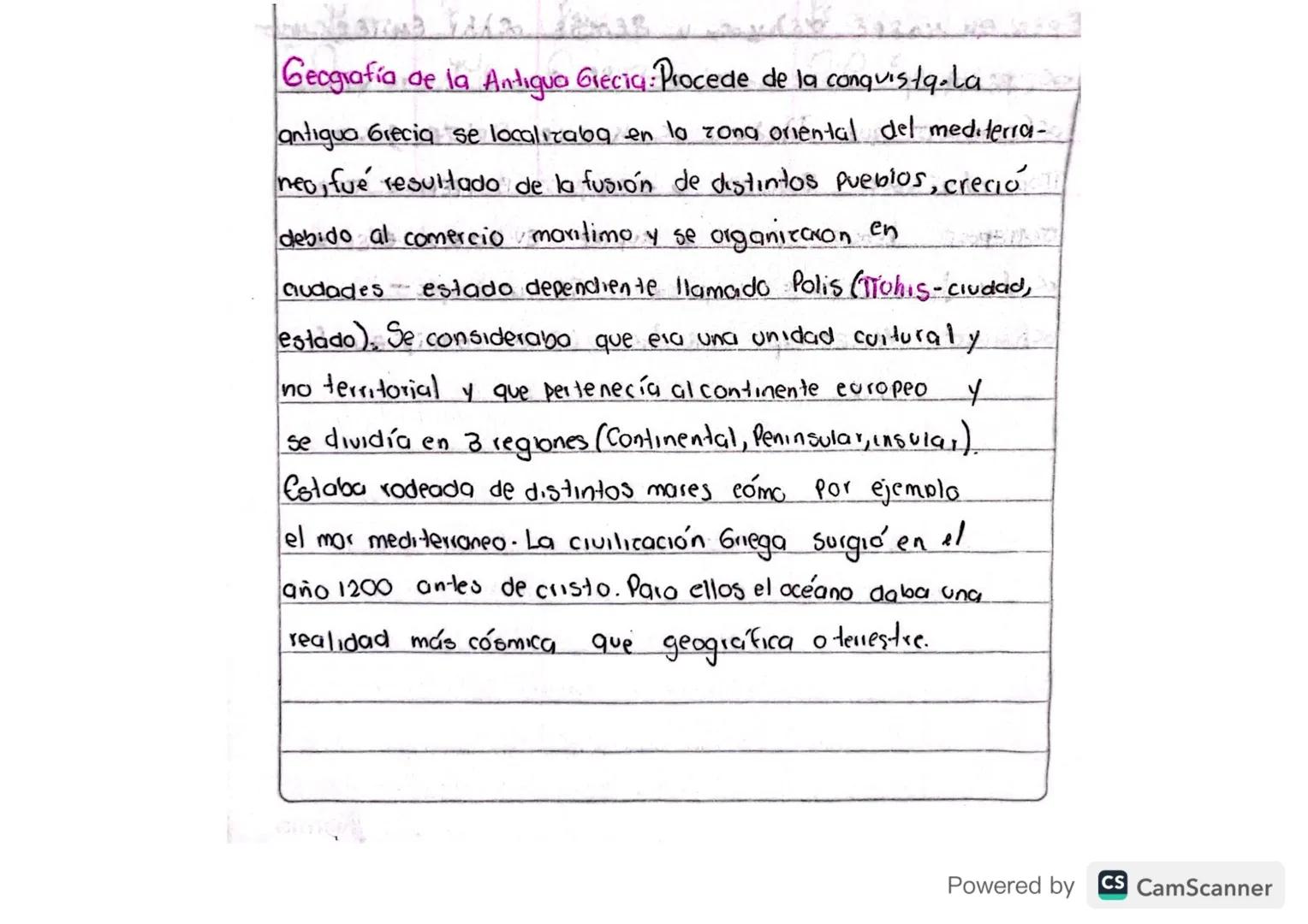 Geografía de la Antigua Grecia: Procede de la conquista.La
antigua Grecia se localizaba en la zona oriental del mediterra-
neo, fue resultad